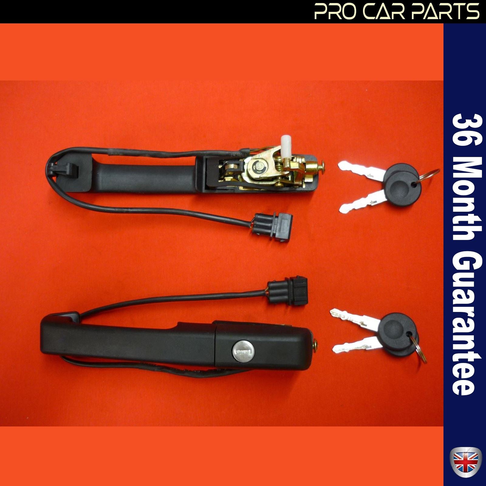 For VW PASSAT B3 Door Handle - lock / front left 357 837 205A