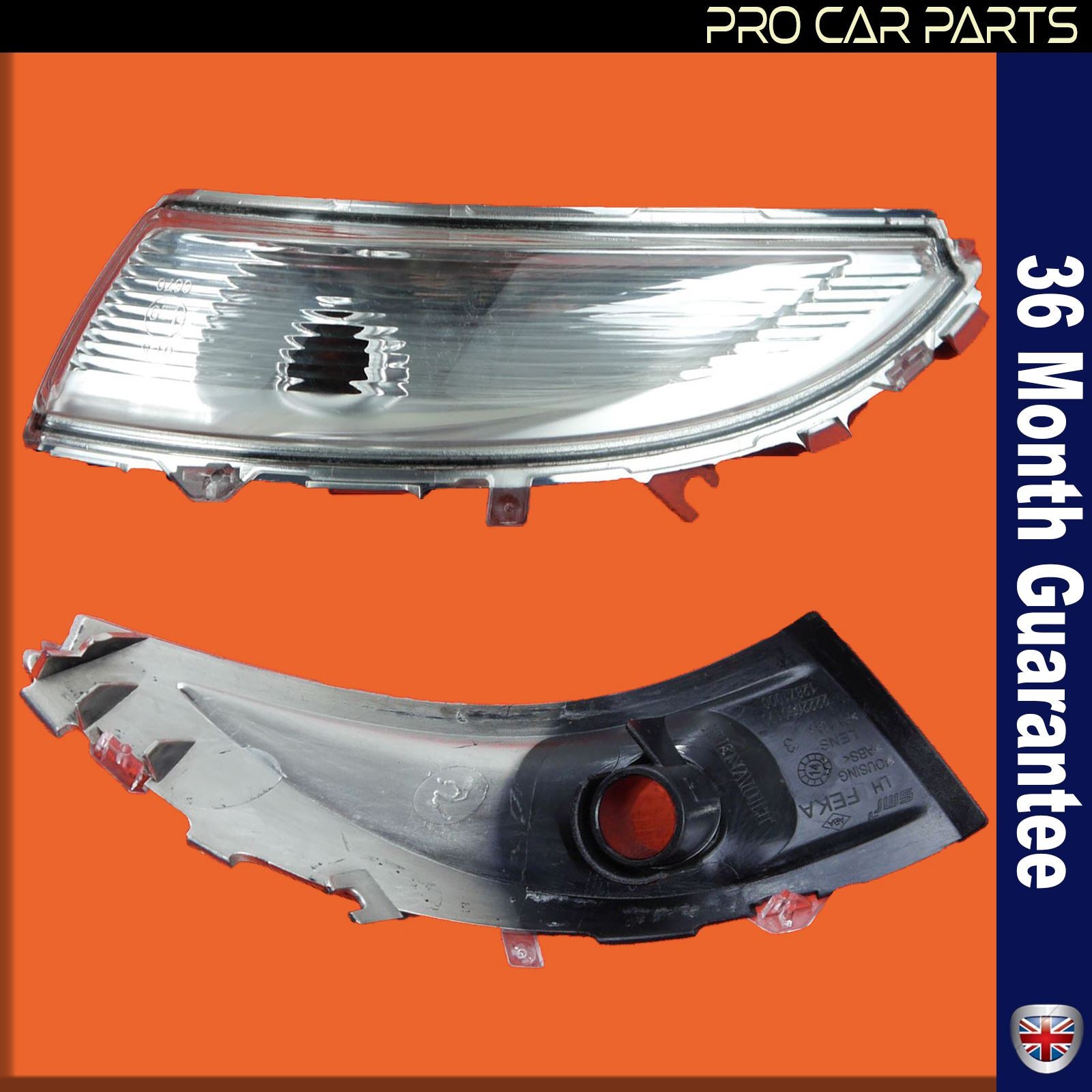 Door Wing Mirror Indicator Light Lens Left Side For RENAULT Clio VI Captur Zoe