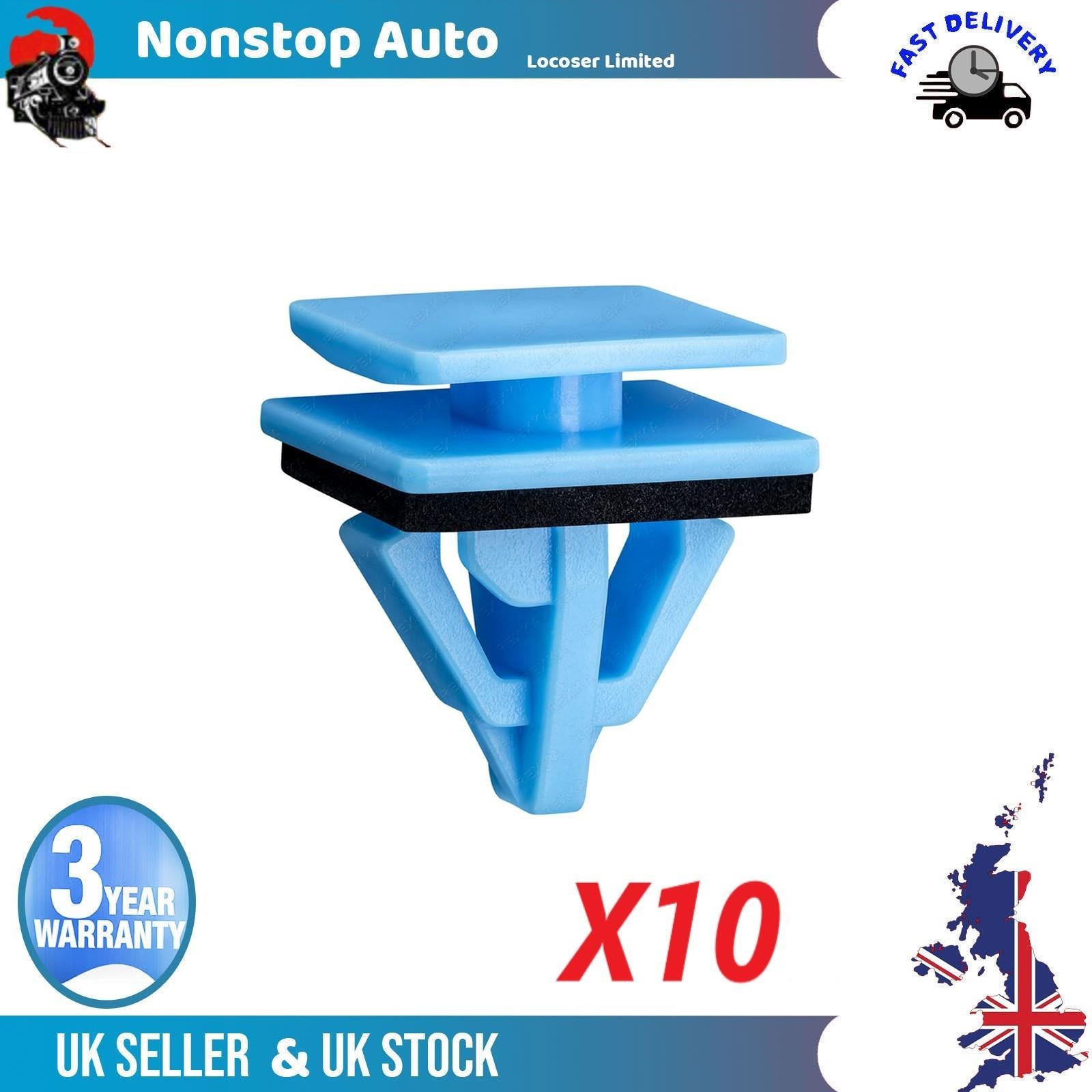 10 X Side Sill Moulding Panel Clips For HUNDAI KIA 87758-3L000