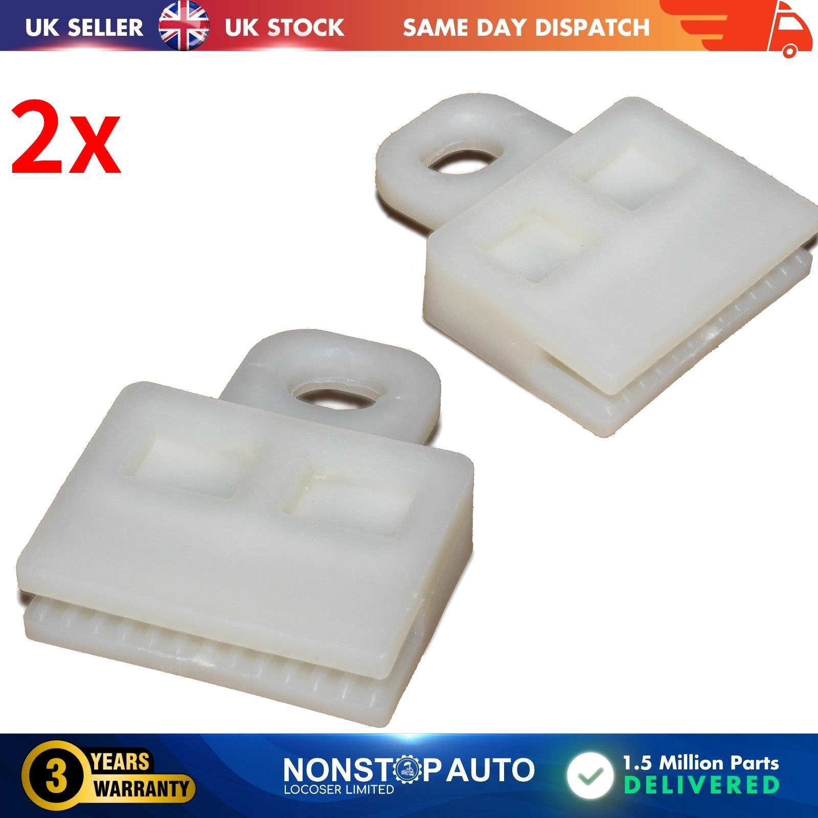 2x Door Glass Window Track Clips For TOYOTA Corolla (S4204)