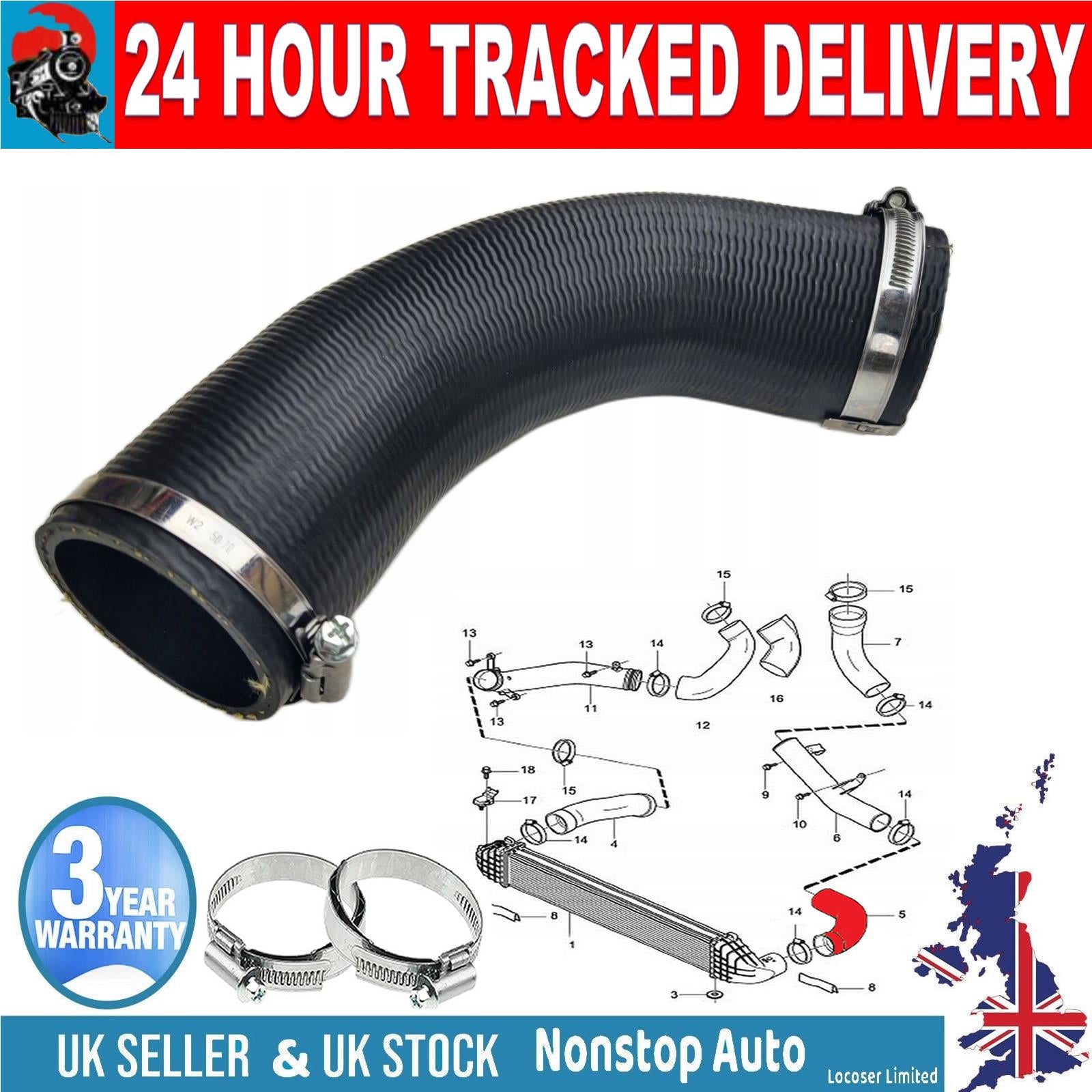 TURBO INTERCOOLER HOSE PIPE FOR VOLVO S60 II V60 XC60 I XC70 II 30740940