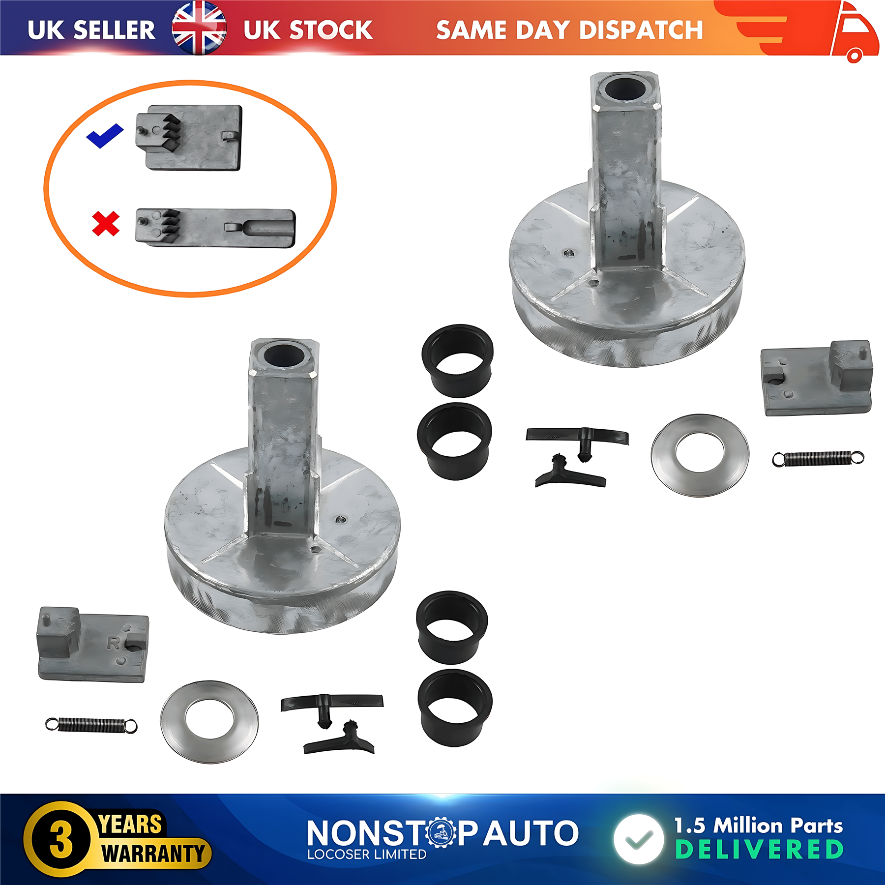 2X Armrest Repair Kit Front Left and Right For MERCEDES Vito Viano Sprinter VW Crafter