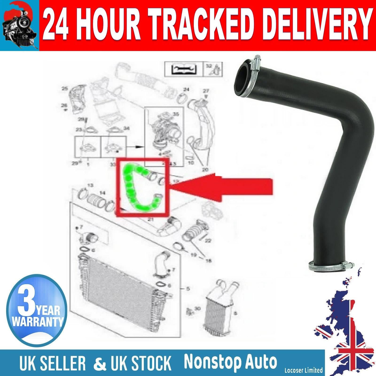 TURBO INTERCOOLER  HOSE PIPE  FOR VAUXHALL OPEL  Astra H  Zafira B  1.7 Ctdi  835724
