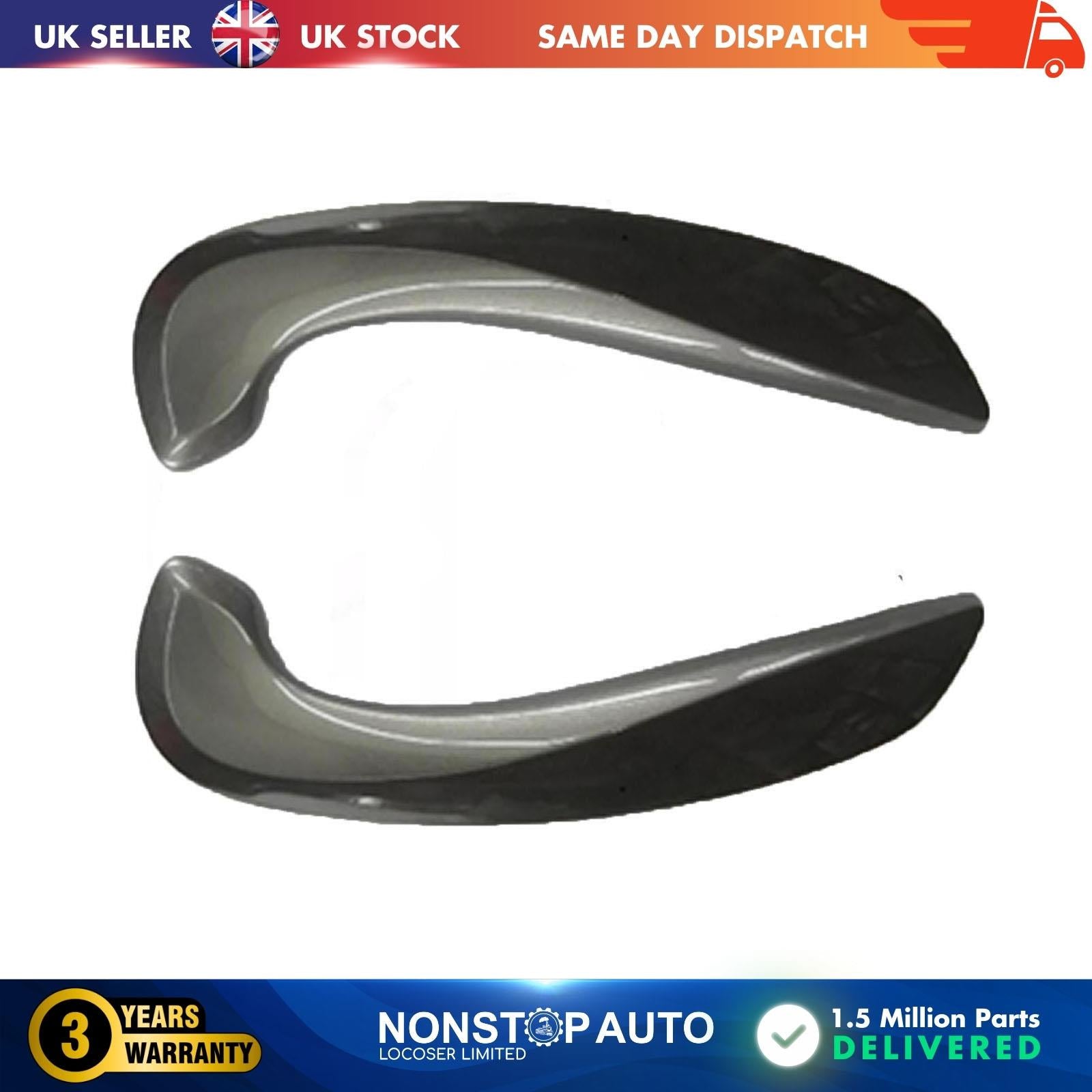 SMOKED Door Armrest Handle Cover Front L+R for RENAULT Megane 3 - 809540287R