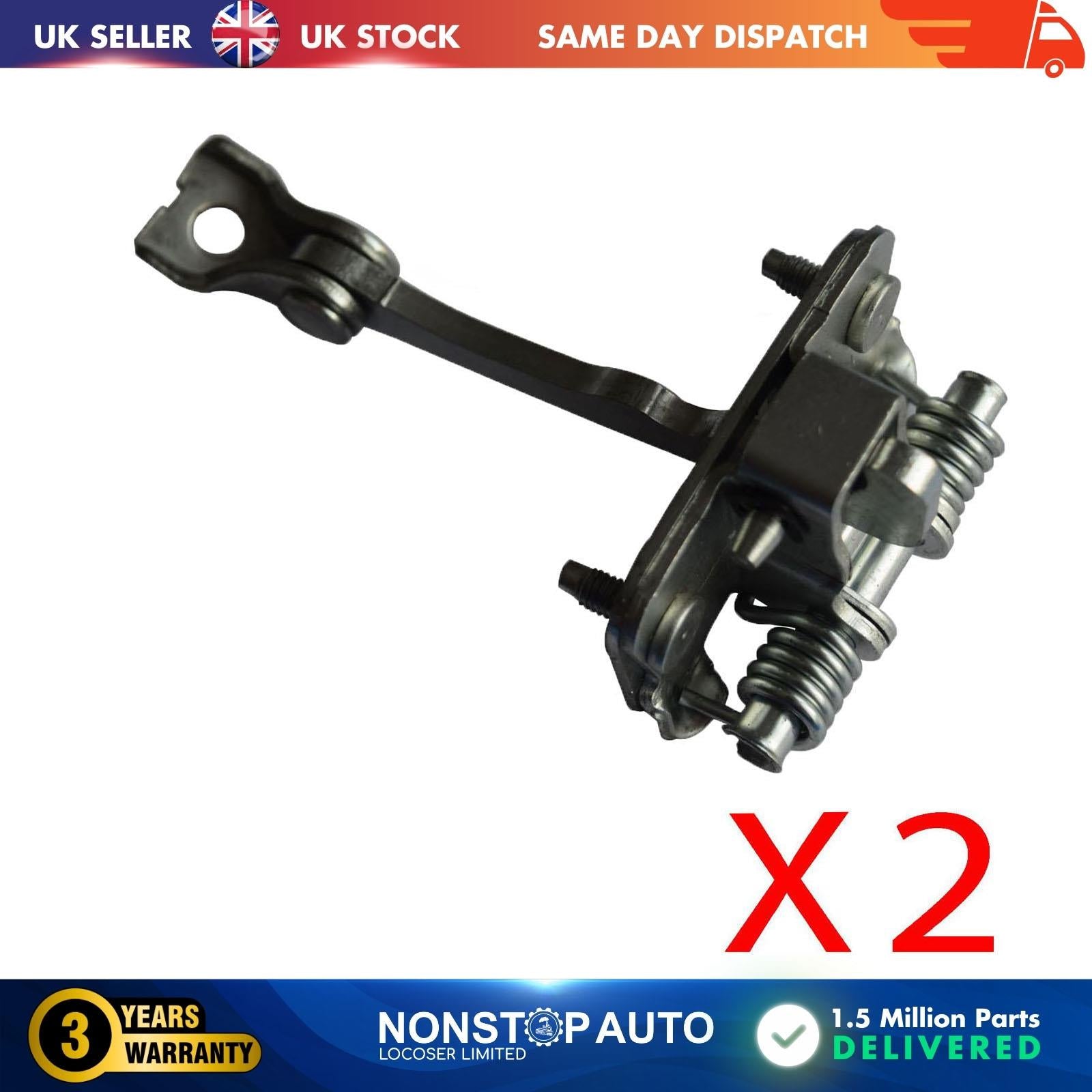 2 X Front Door Hinge Stop Check Strap Limitery Right and Left Side Fits CITROEN C2  9181H6