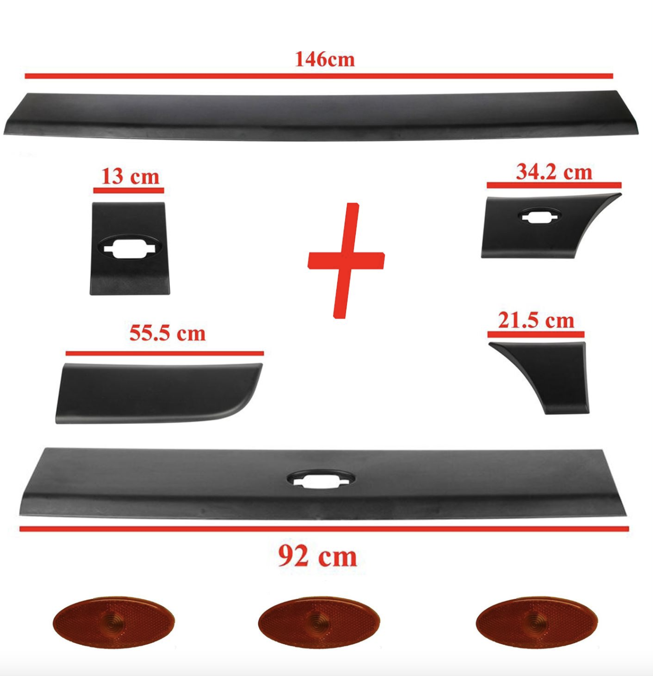 DOOR TRIM MOULDING STRIP SIGNAL LAMPS RIGHT SIDE FOR NISSAN NV400 768F30007R