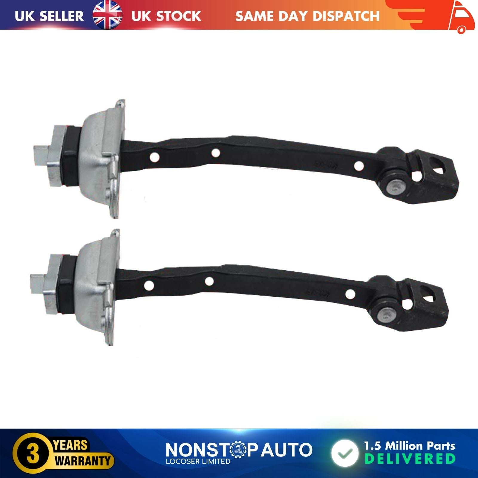2 X Front Door Hinge Stop Check Strap Limitery Right and Left Side Fits SKODA Octavia Mk2 1Z0837249D