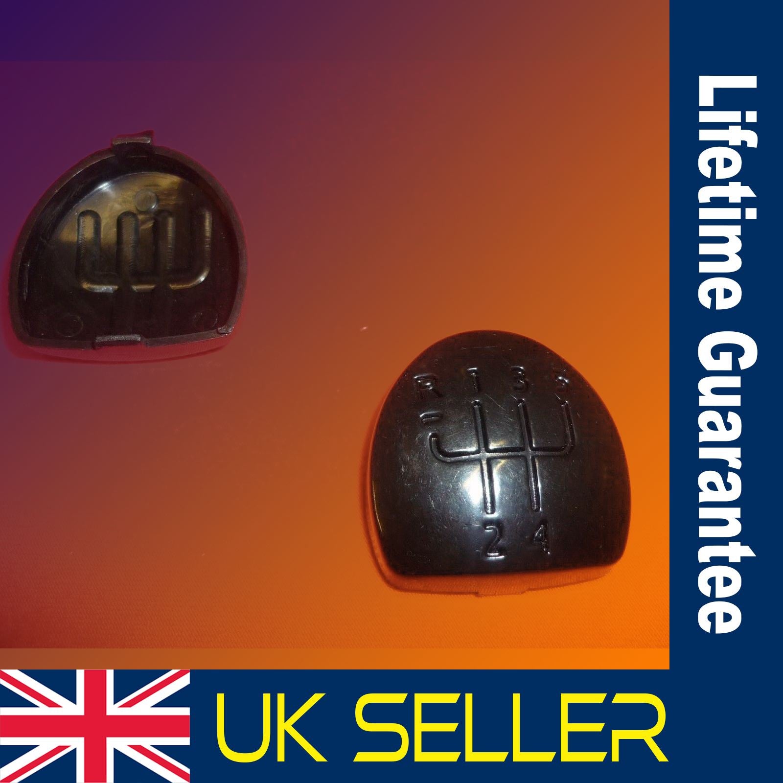 RENAULT Black Gear Knob Badge 5 Speed