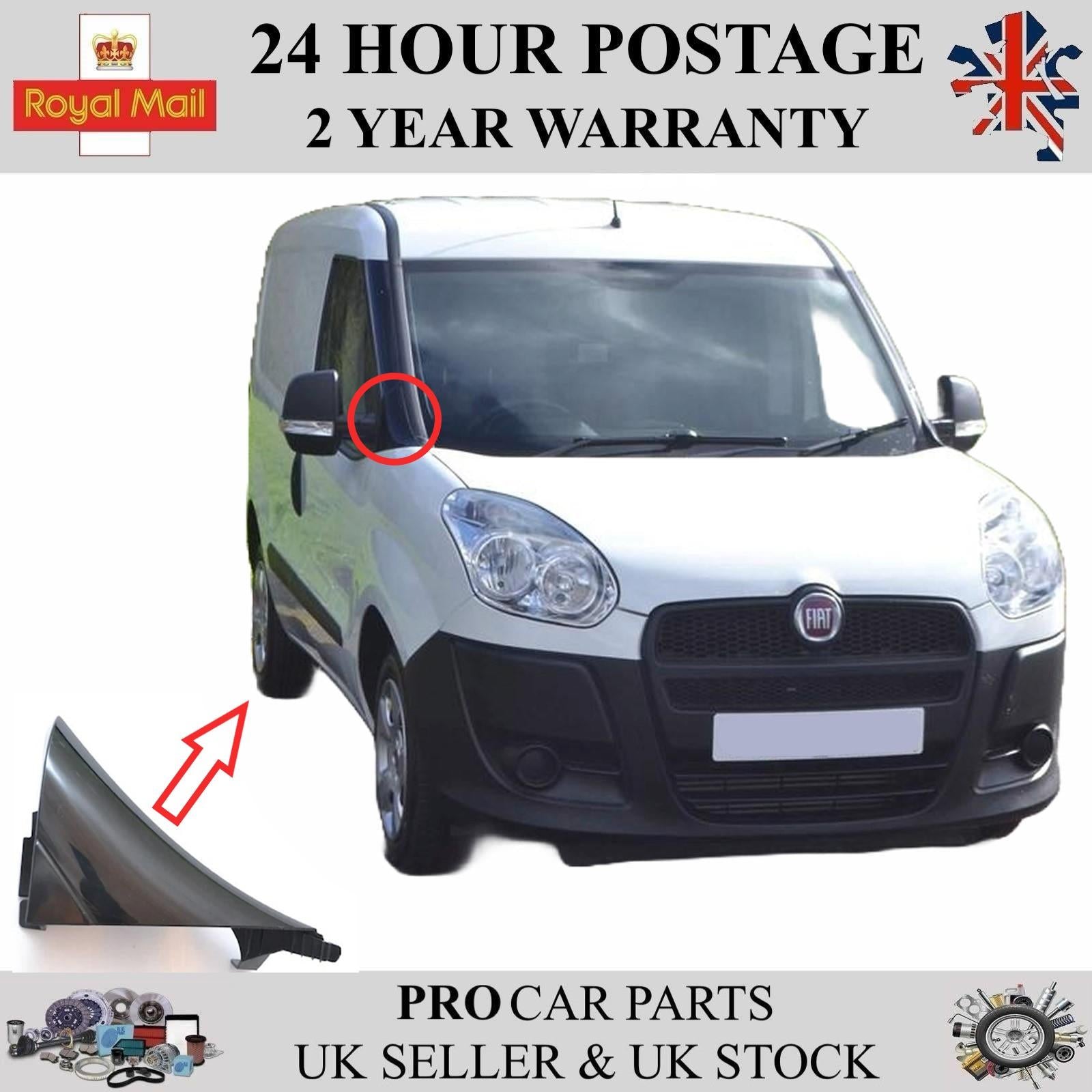 Triangle Door Mirror Moulding Panel Right For FIAT Doblo 2010-2022 735498422