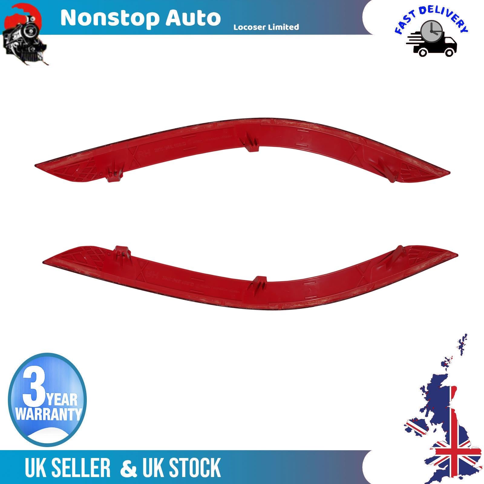 Rear bumper reflector Left & Right side Fits VW Caddy MK4 2K5945105D