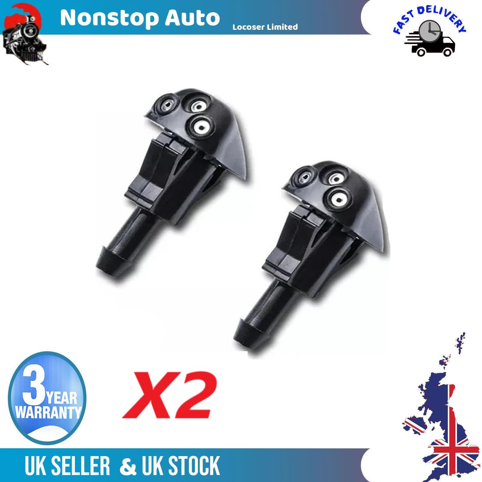 2X Washer Jet Wiper Nozzle Pipe Hose For HUNDAI KIA