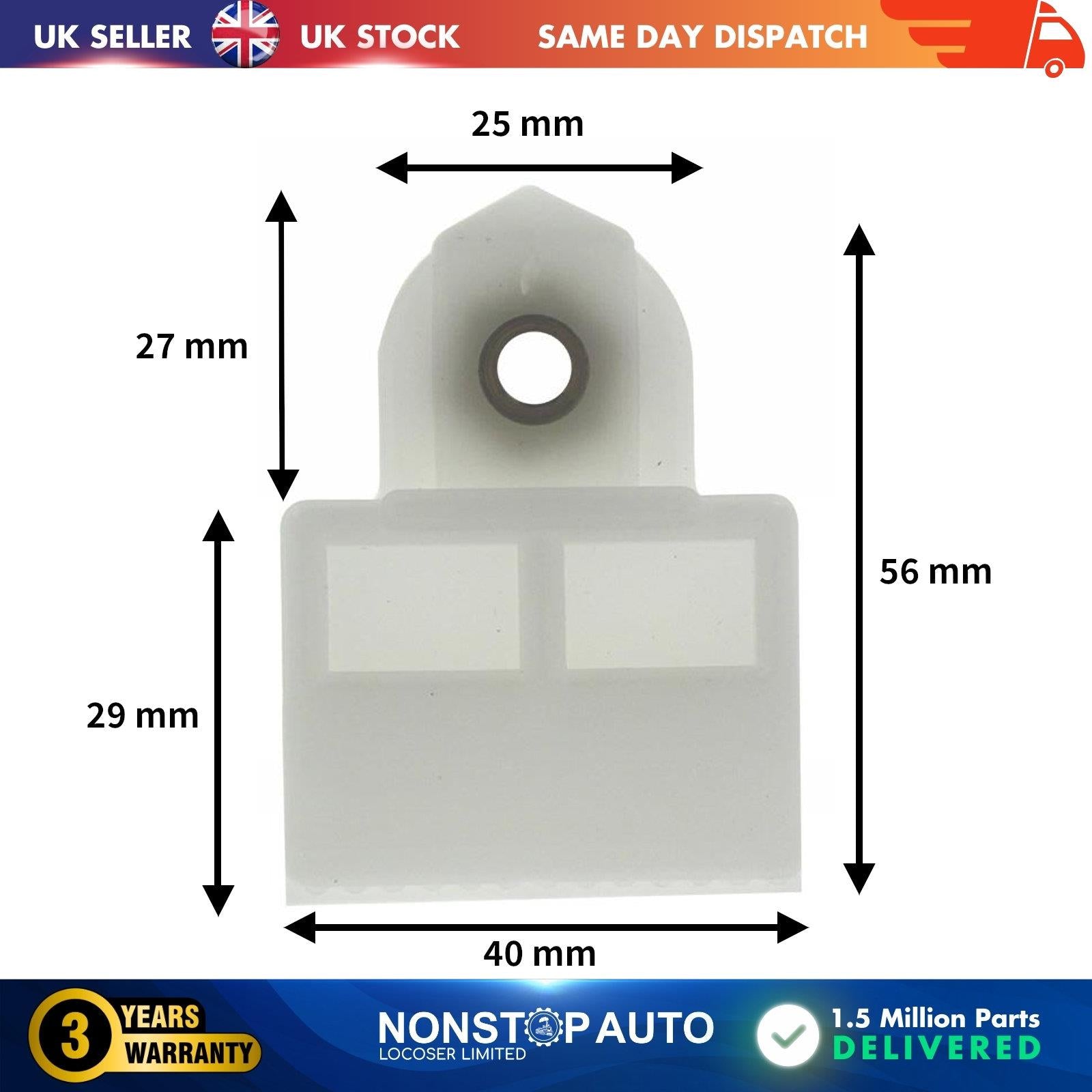 Door Glass Tracking Clip Front Rear L/R For HYUNDAI TOYOTA Corolla 1992 - 1997 (S4202)