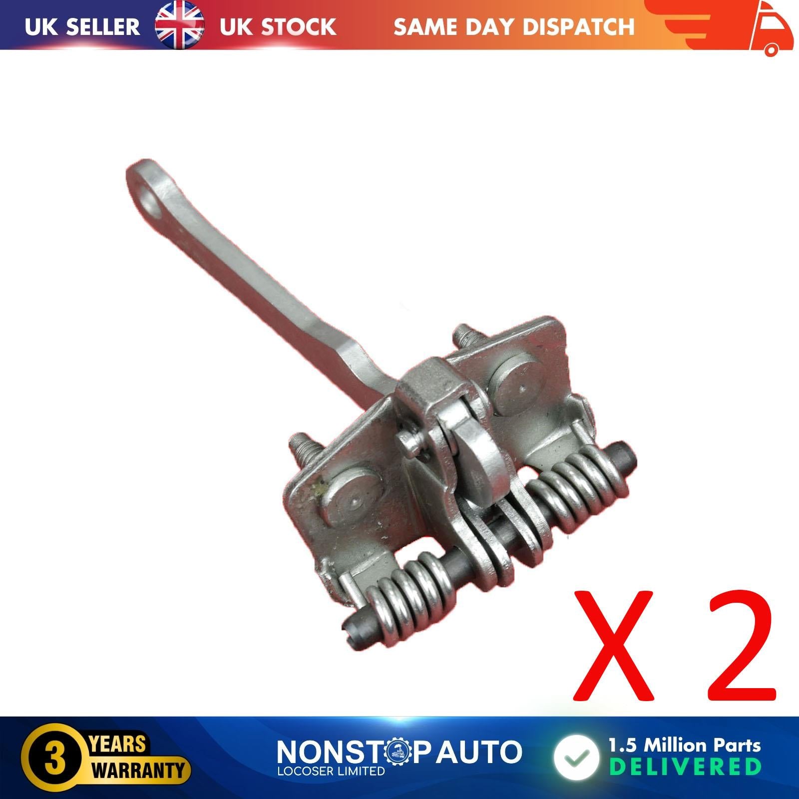 2 X Front Door Hinge Stop Check Strap Limitery Right and Left Side Fits PEUGEOT 205 I  II  309 I  II  405 I  II   918146