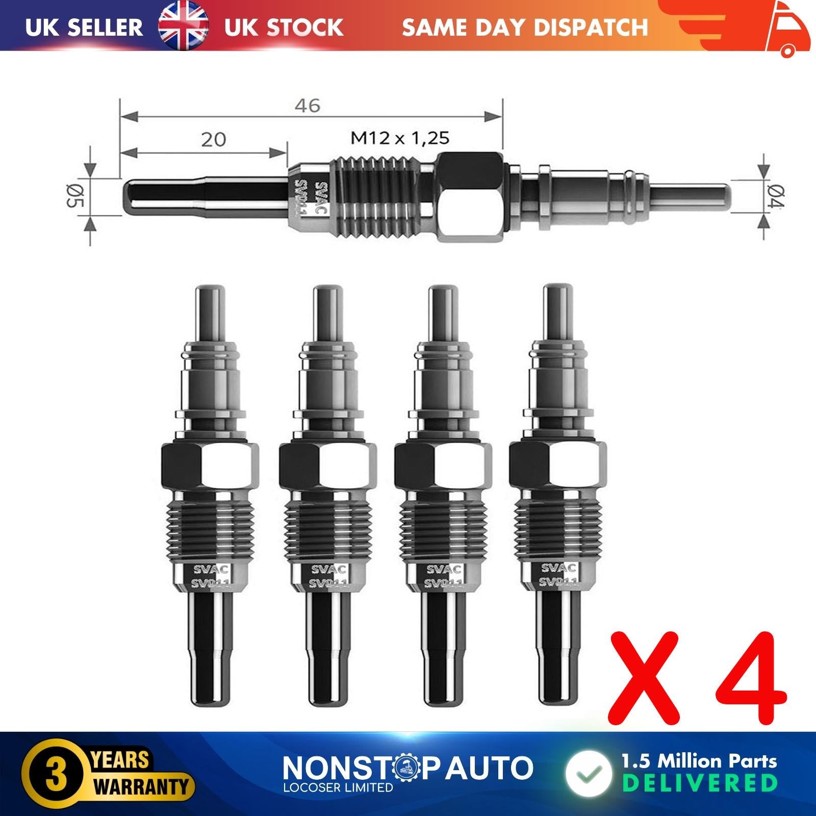 4X Glow Plugs For VW Bora Caddy II Golf III IV Lupo New Beetle Passat Polo Sharan Vento N10302102
