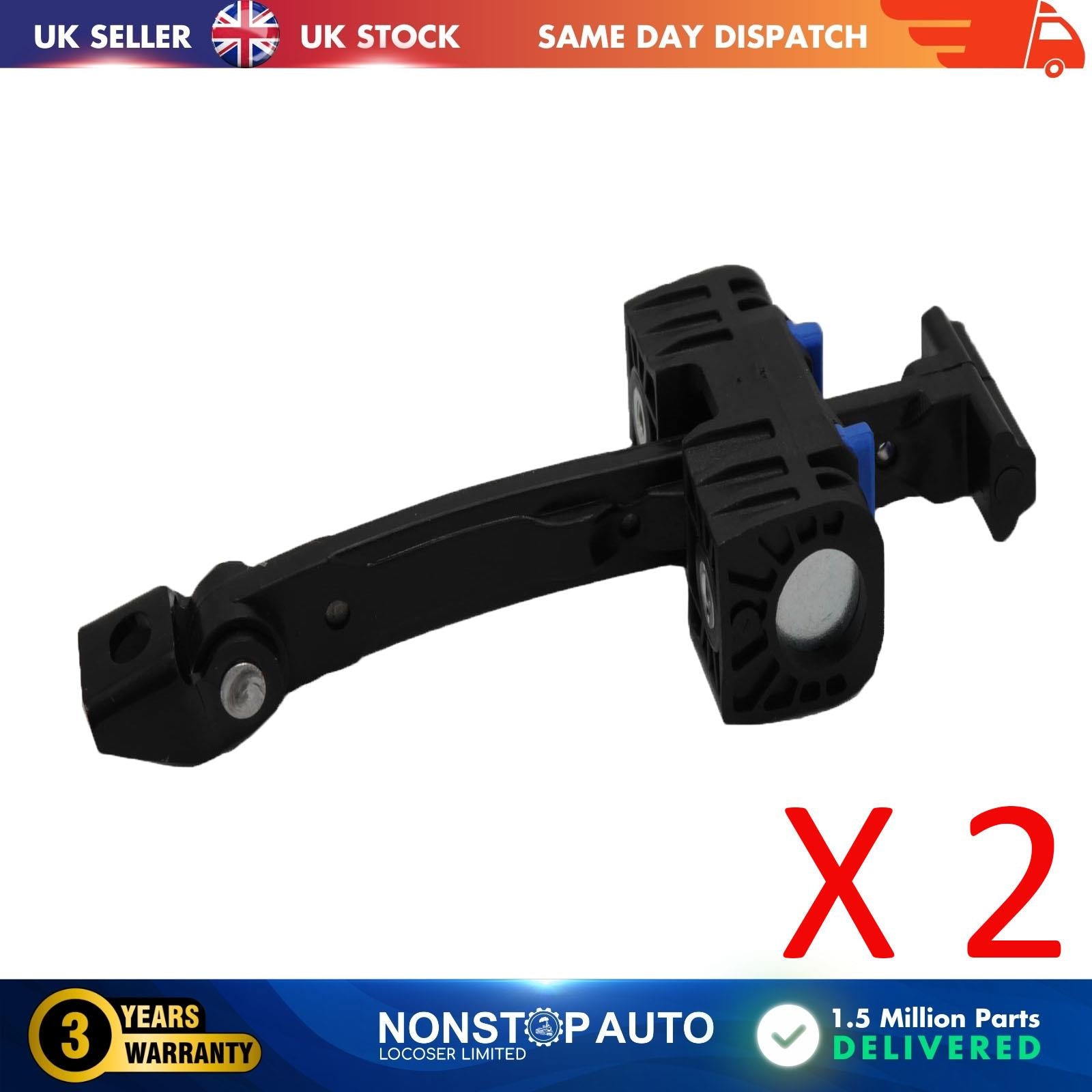 2 X Front Door Hinge Stop Check Strap Limitery Right and Left Side Fits AUDI A5  Cabrio  8T0837203A