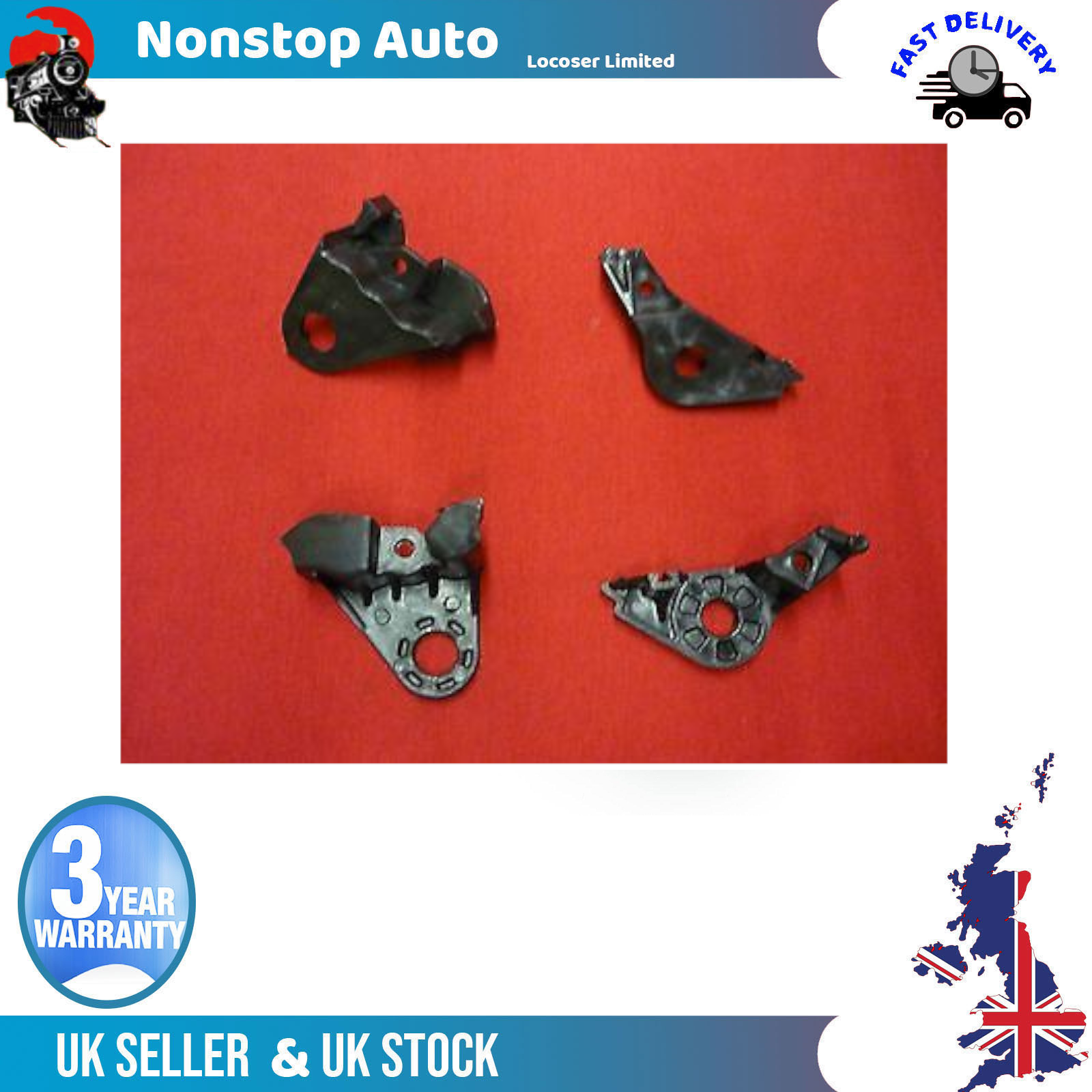 CITROEN C4 Headlight Repair Kit Bracket Mount Clips Right Side X1