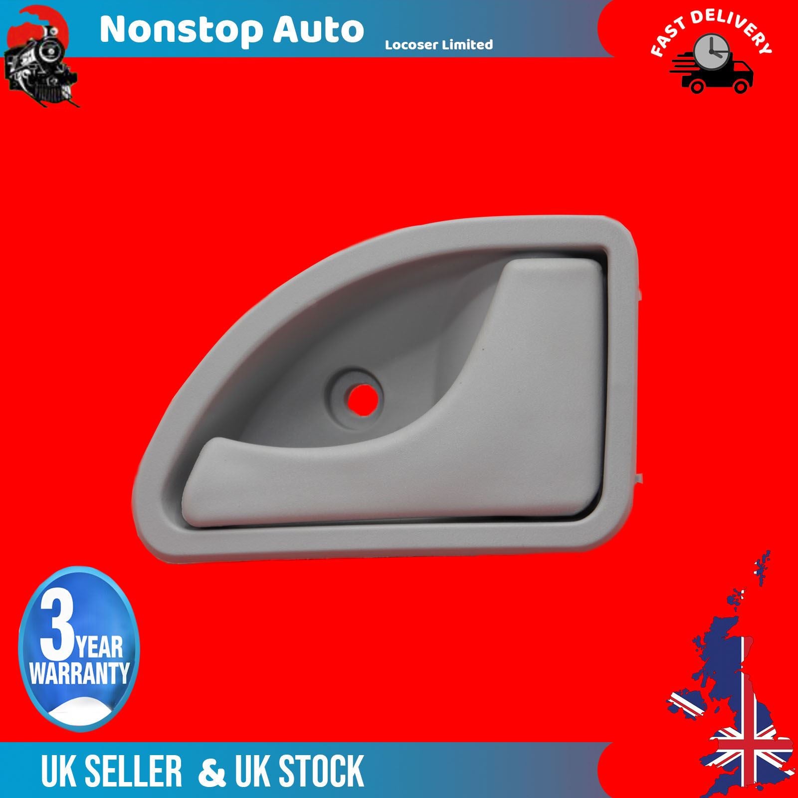 Inner Door Handle Right Side Fits Renault Kangoo Twingo 82002599377
