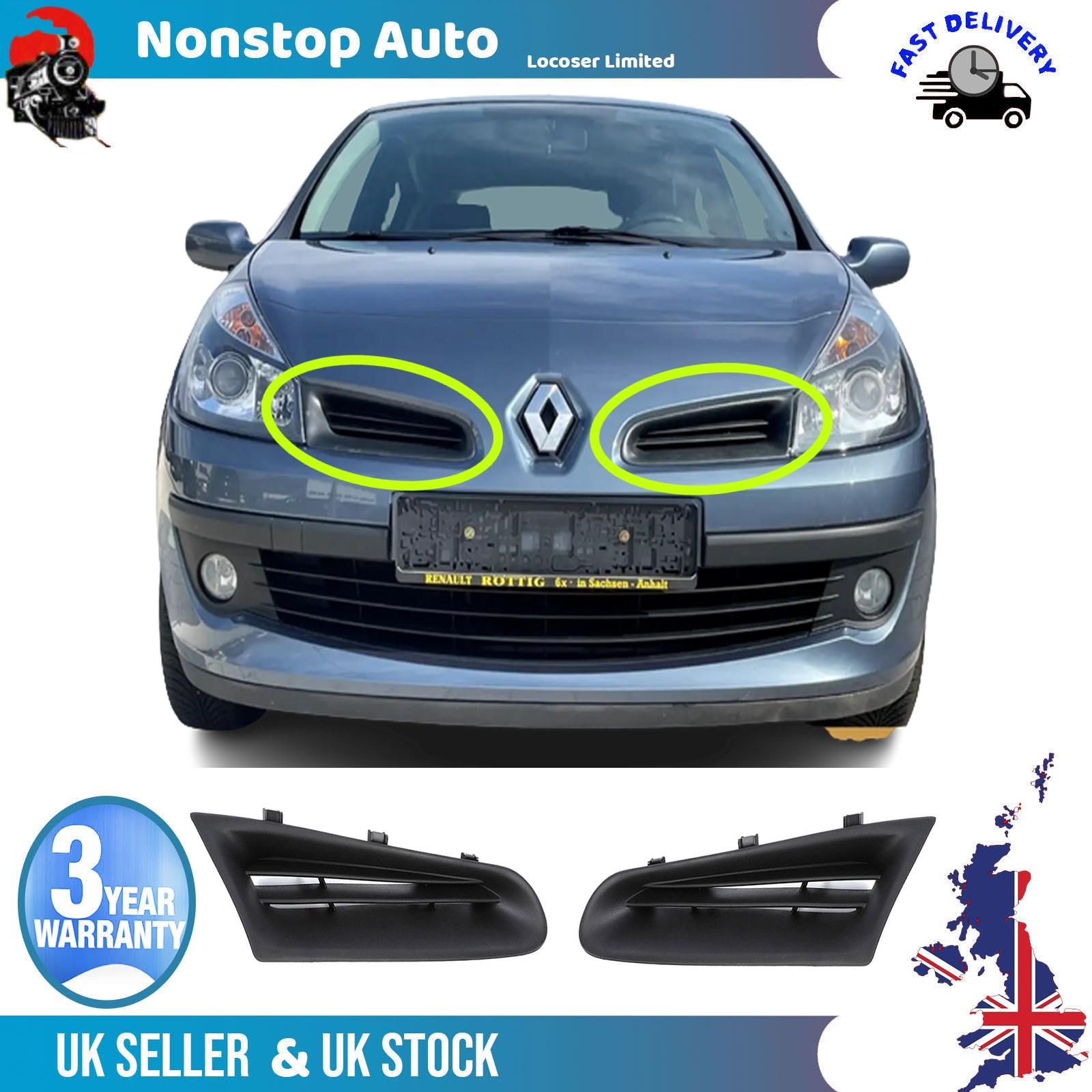 Front Bumper Panel Grill L+R For RENAULT Clio MK3 7701208684