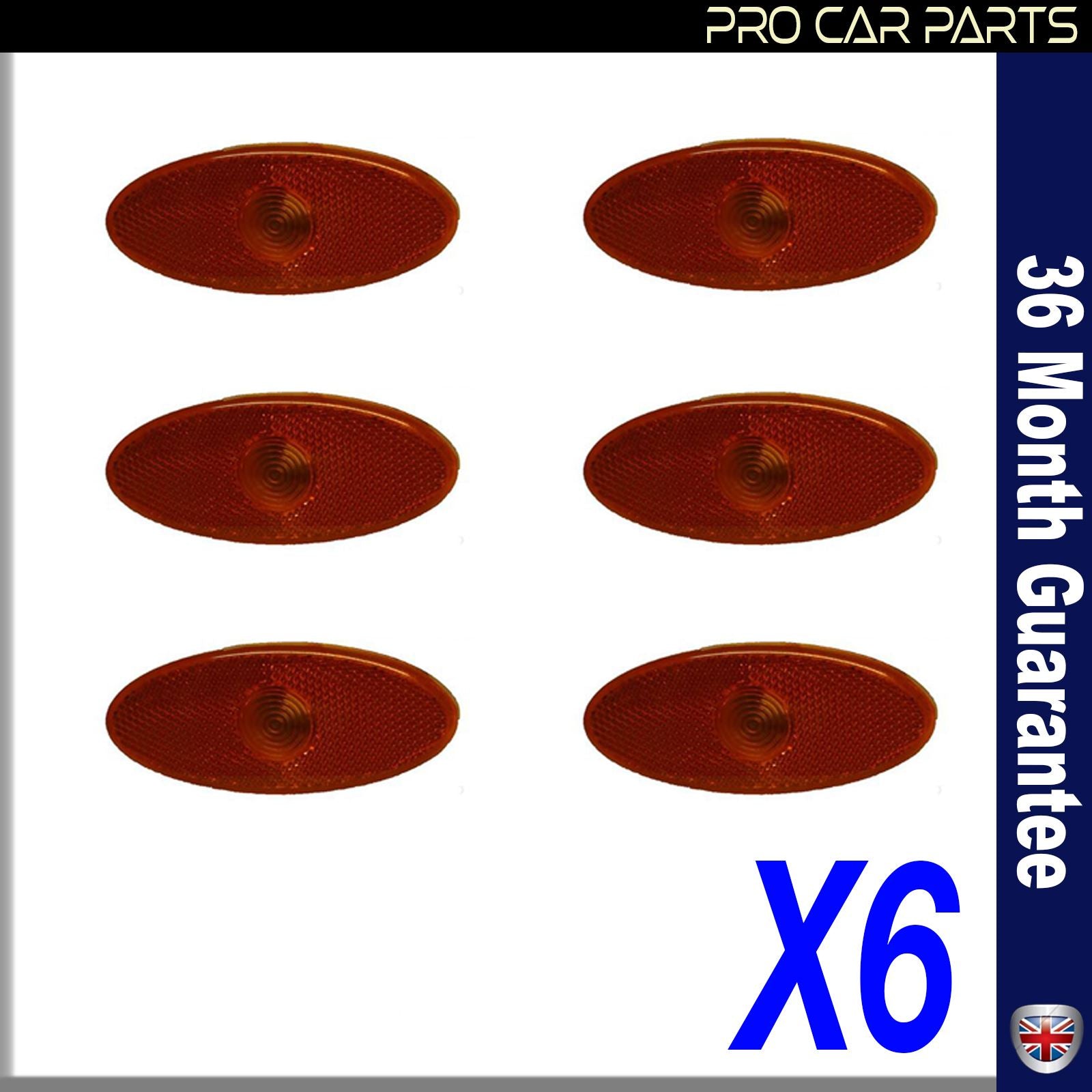 6X Side Door Panel Moulding Indicator Lens Fits NISSAN NV400 VAUXHALL Movano RENAULT Master III