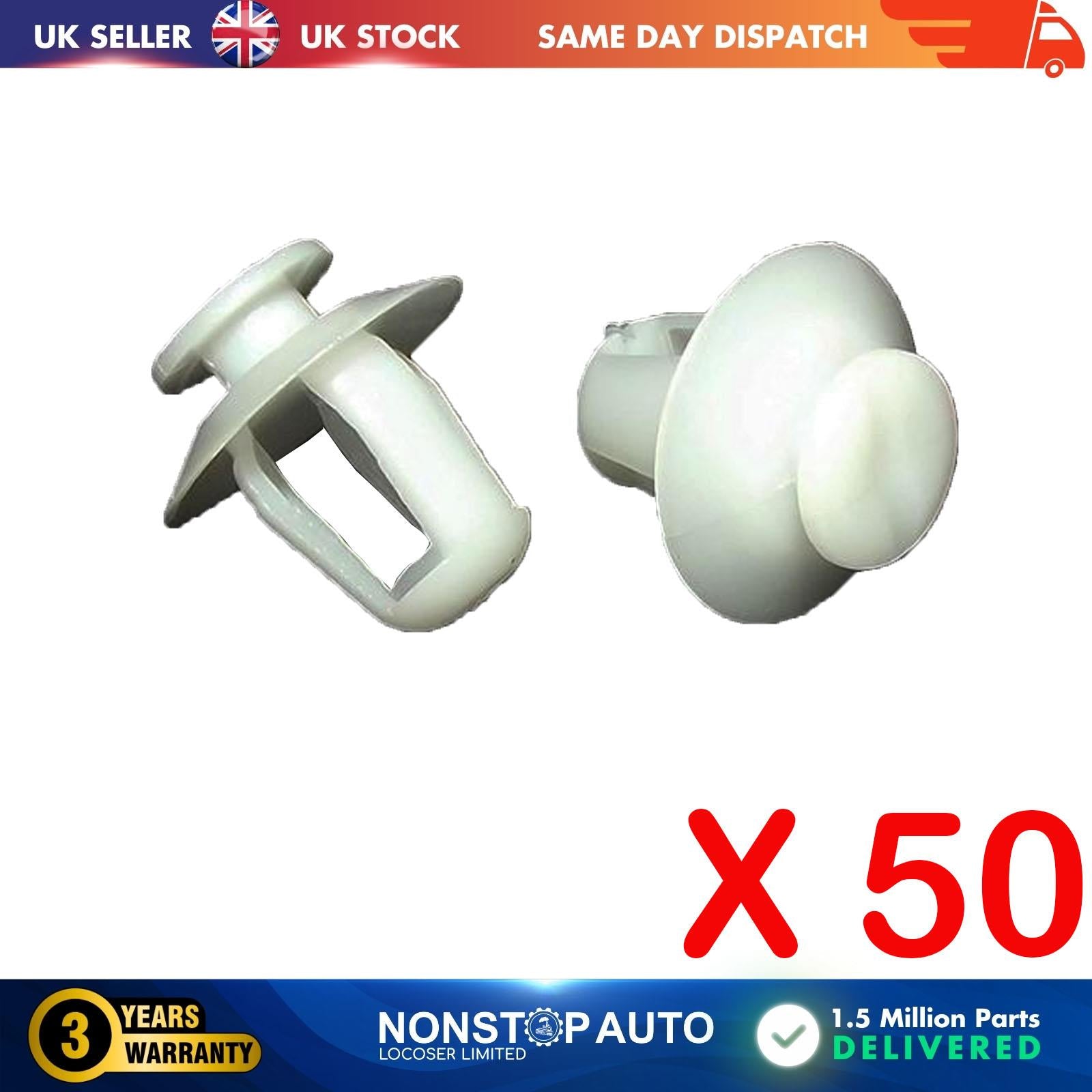 50X Door Moulding Body Panel Trim Clips For CITROEN Xantia Xsara Picasso