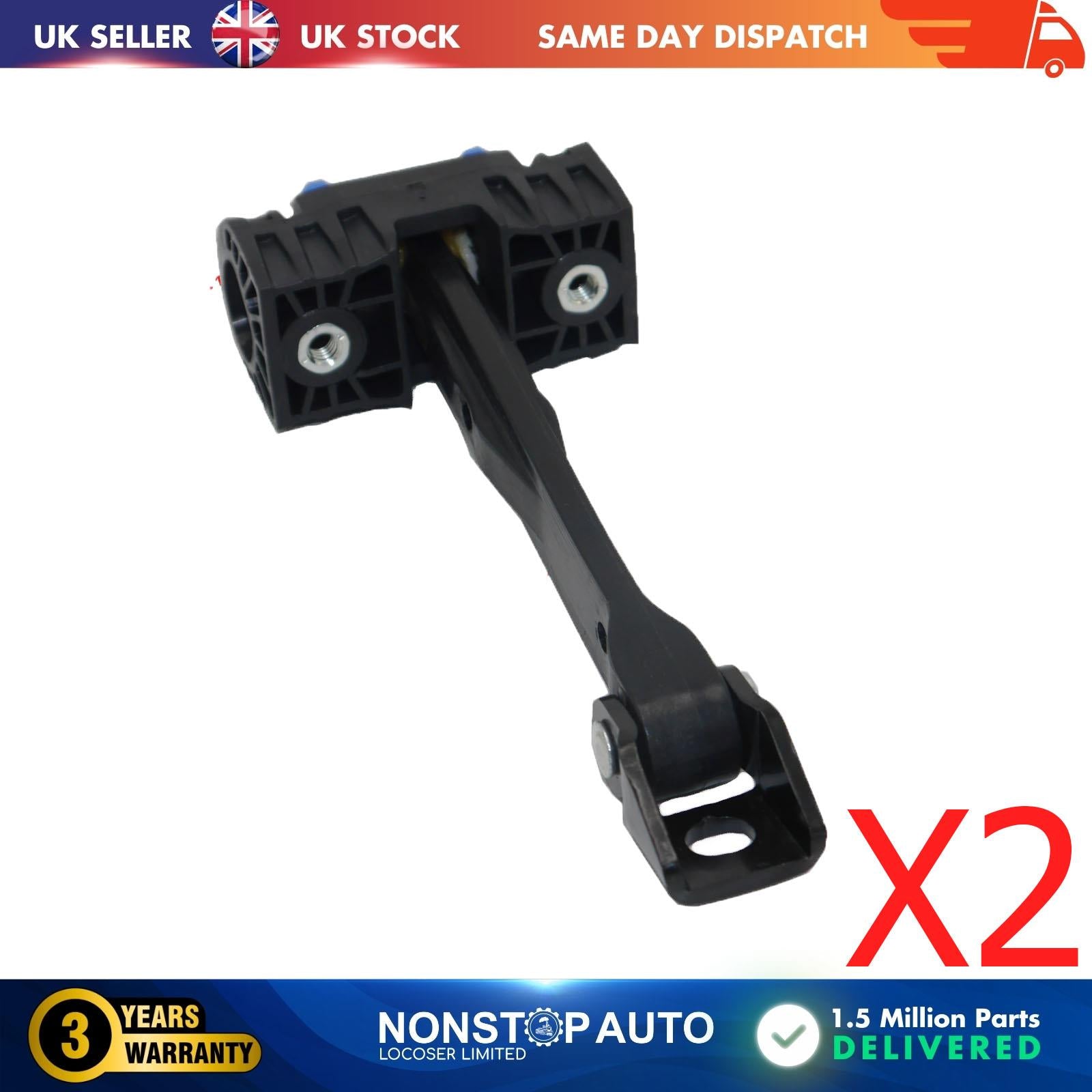 2 X Front Door Hinge Stop Check Strap Limitery Right and Left Side Fits AUDI Q3  8U0837249C