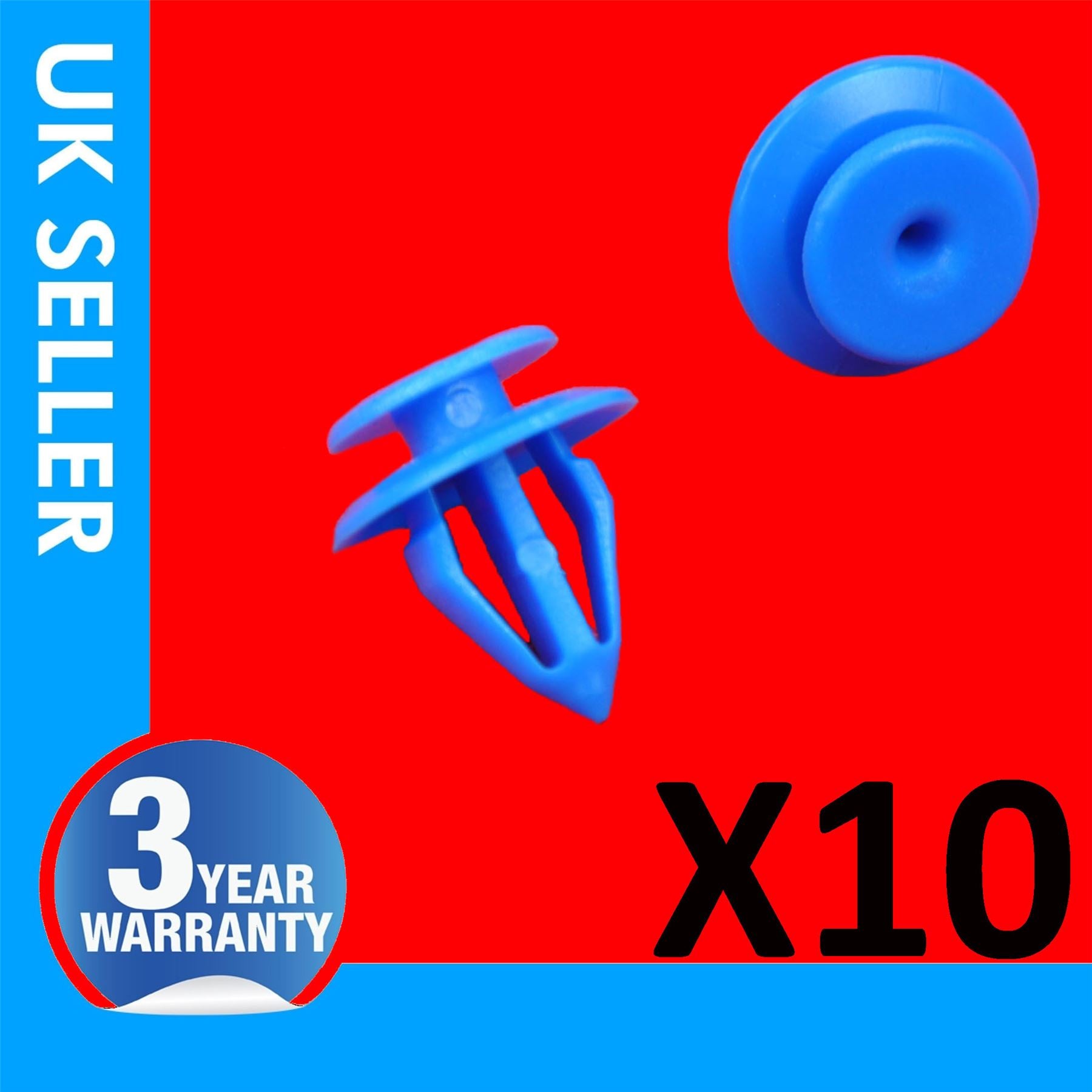 10X DOOR CARD TRIM PANEL MOULDING CLIPS FOR SEAT ALHAMBRA IBIZA 7M867299K