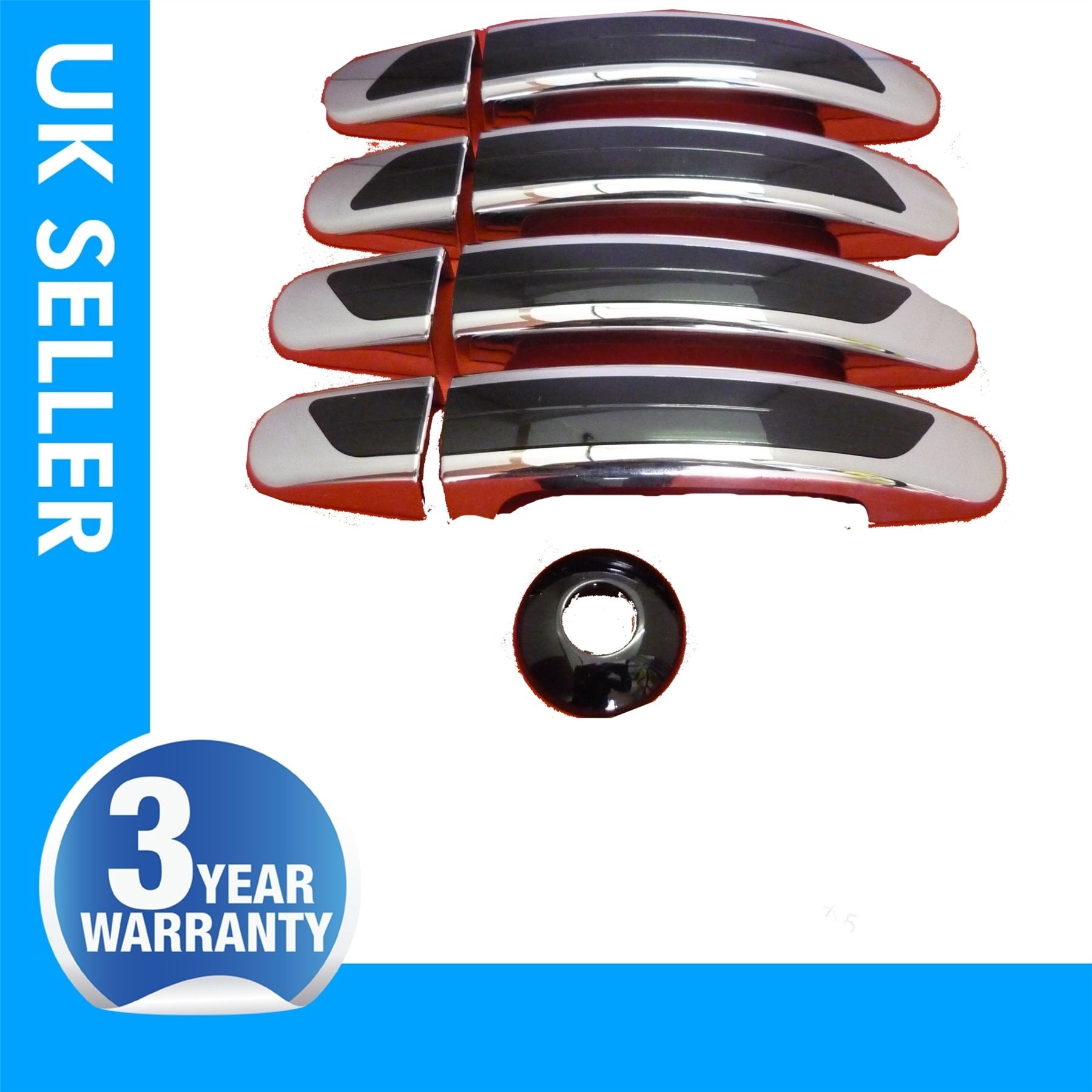 Ford Transit door handle cover chrome&black x4