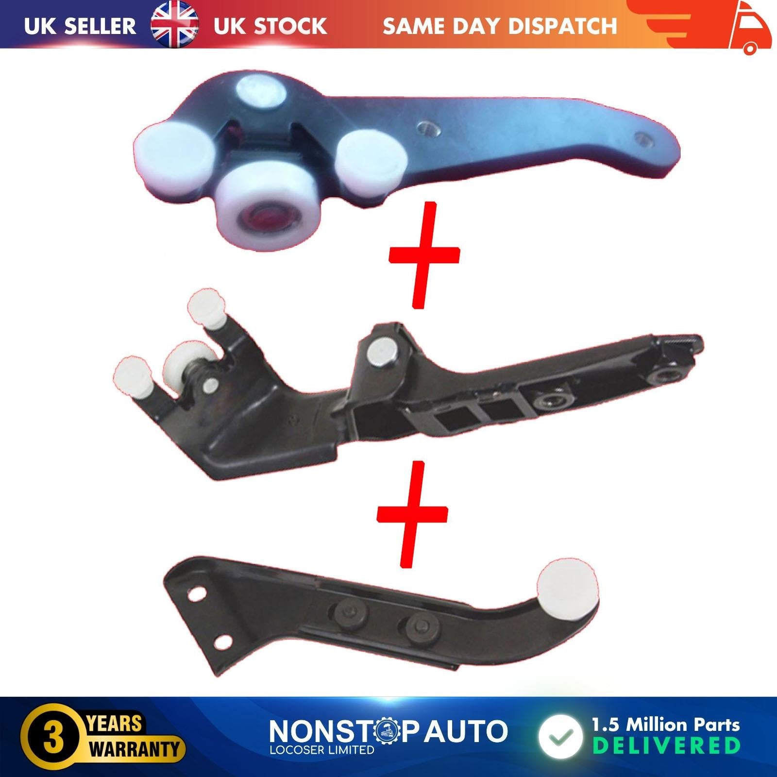 Sliding Door Roller Guide Hinge Bottom Middle Top Right Side Fits VW Multivan