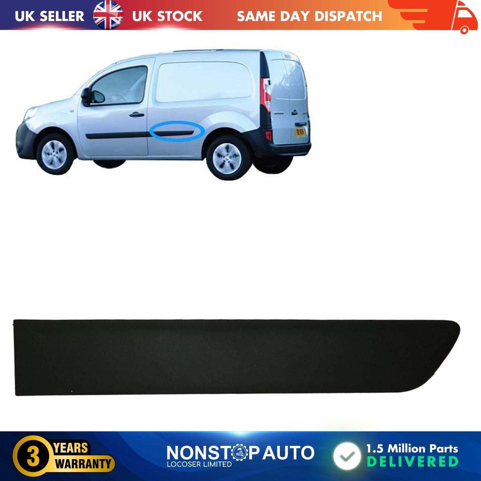 Door Panel Trim Moulding Strap / Rear Left 2003-2011 For Renault Kangoo