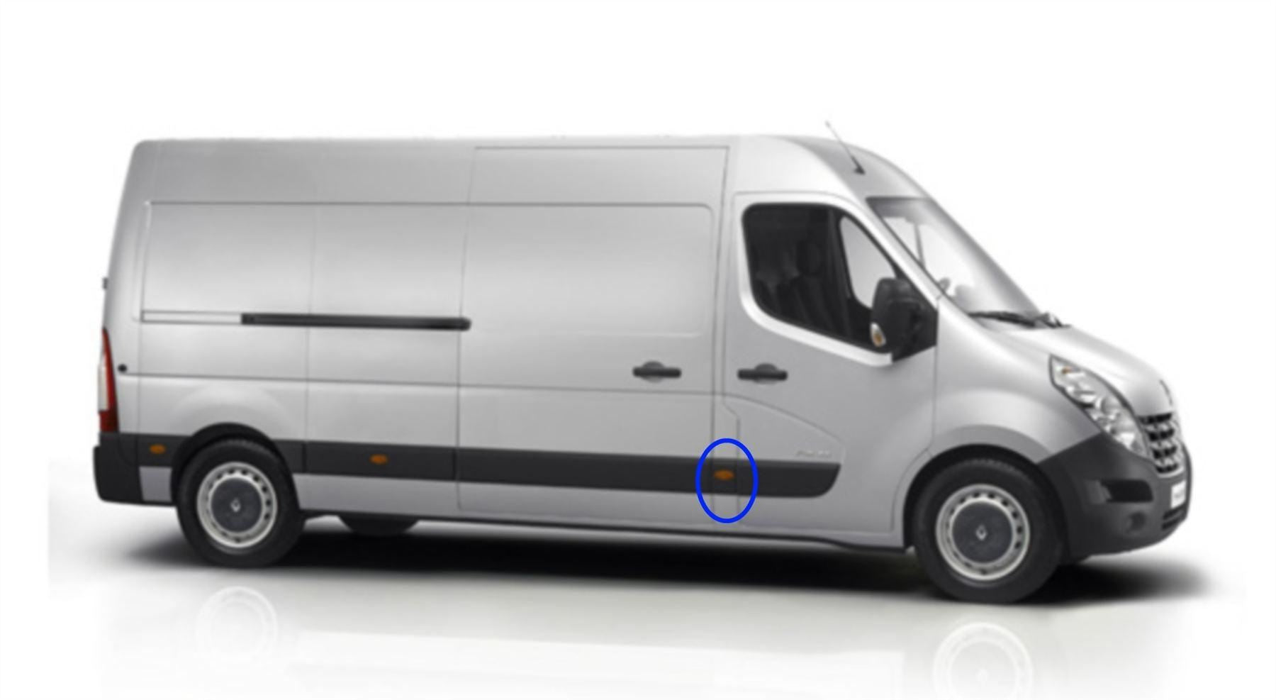 DOOR MOULDING STRIP SIGNAL LAMP CENTER PANEL RIGHT SIDE FITS RENAULT Master MK3 VAUXHALL Movano NISSAN Interstar 768560130R