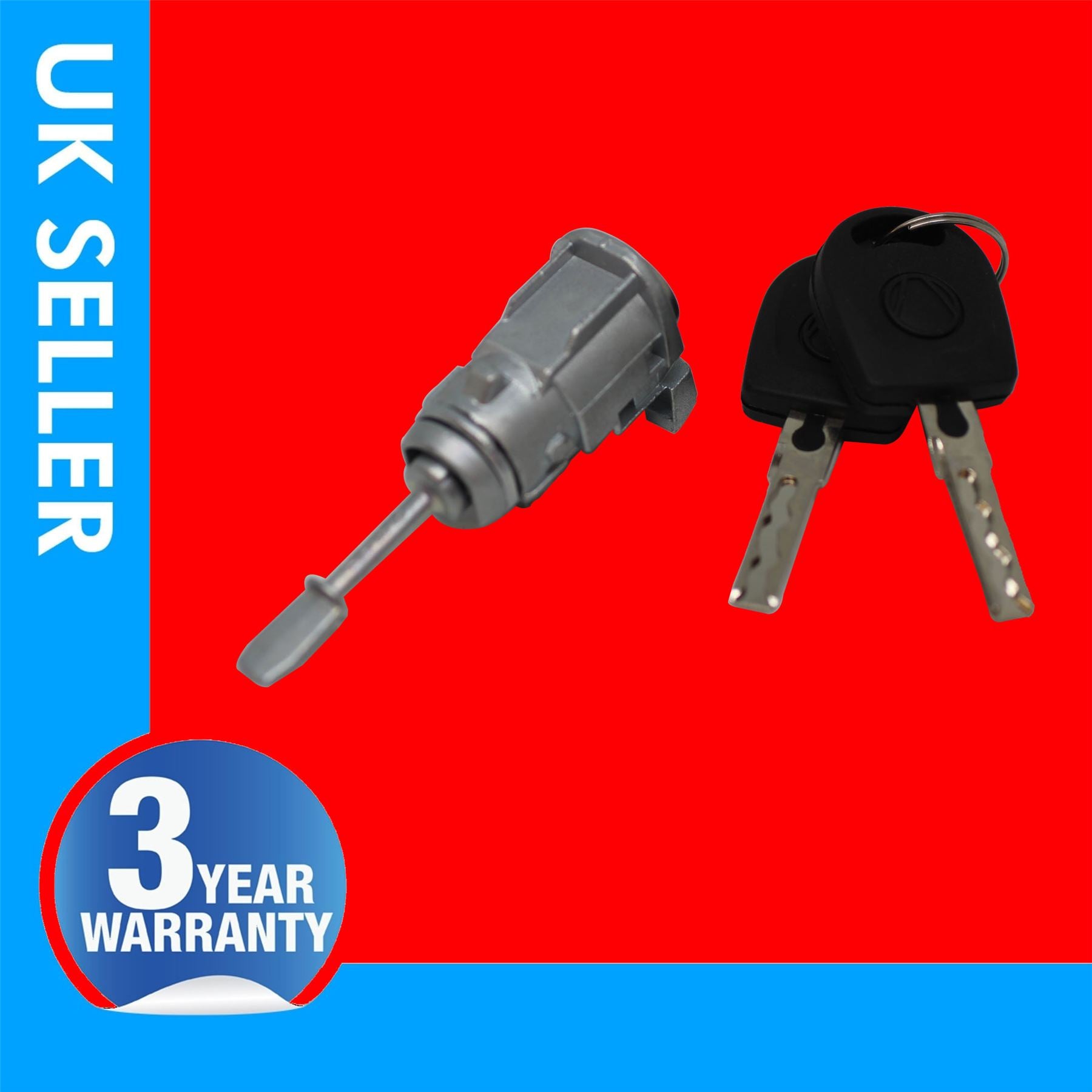 2X door lock 2 KEYS front Left & Right for VW Passat Lupo 3B0837167 6H0837167