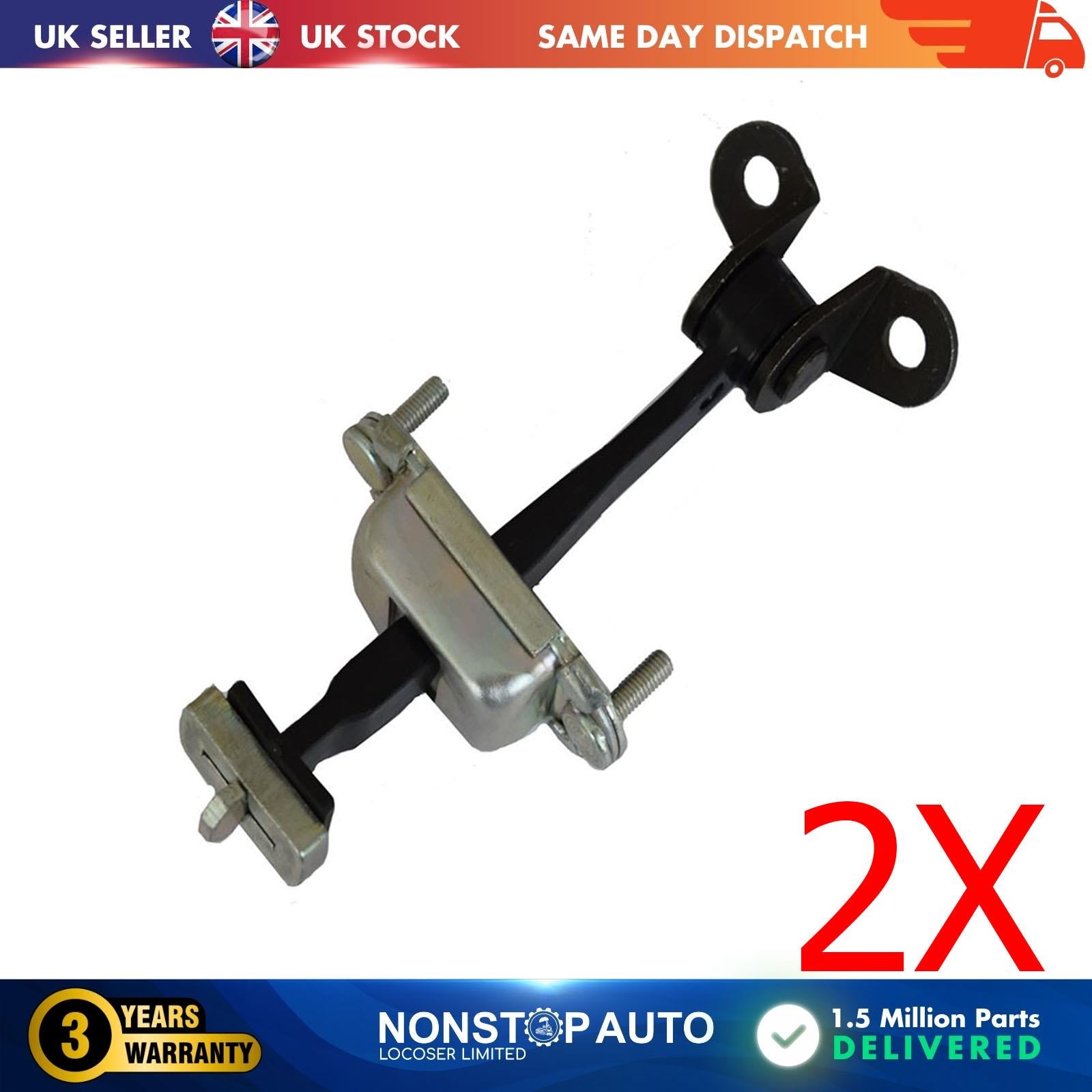 2XFront Door Hinge Stop Check Strap Limitery Right Left Fits FORD Mondeo I II