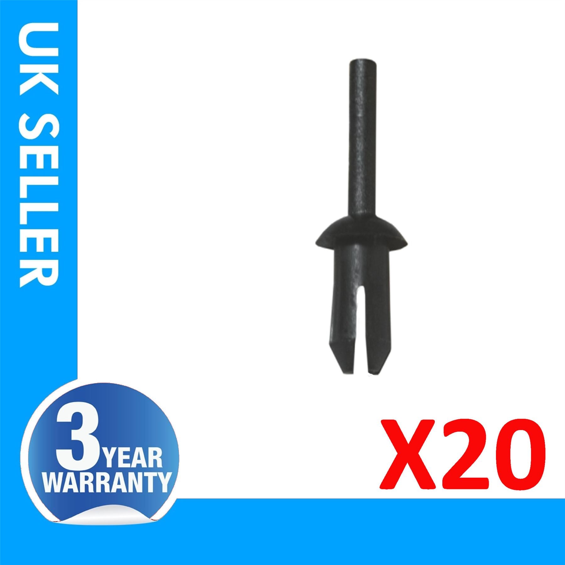 20X For Mercedes  W123 SL Series R129 VW Beetle Beetle Convertible CC E-Golf Golf Golf R GTI Jetta Jetta GLI Jetta Hybrid Passat Tiguan Touareg Vauxhall / Opel Astra H Zafira B Wheel Arch Moulding Panel Splash Guard Clips