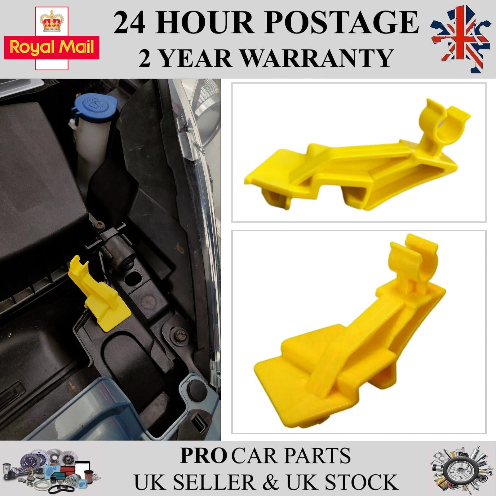 Bonnet Hood Stay Retainer Clip For FORD Fiesta VI B Max Transit Tourneo Ecosport 8A6116828AB  1583474