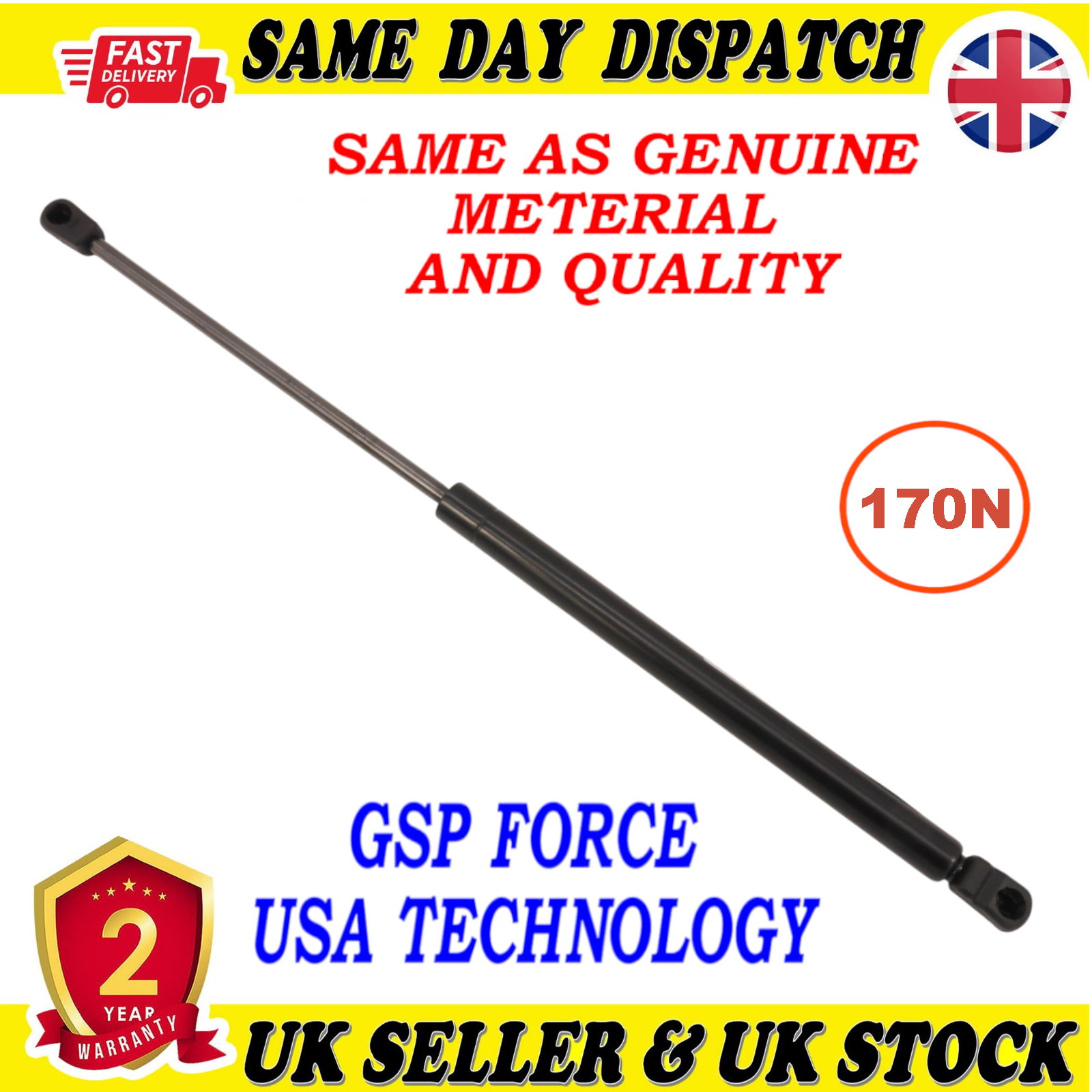 TAILGATE BOOT GAS STRUTS 170 Newton FOR AUDI Q7 4L0823359