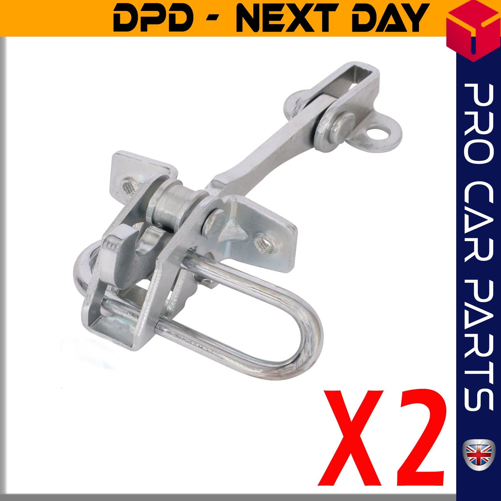 2 X Front Door Hinge Stop Check Strap Limitery Right and Left Side Fits LANCIA Ypsilon 51801791