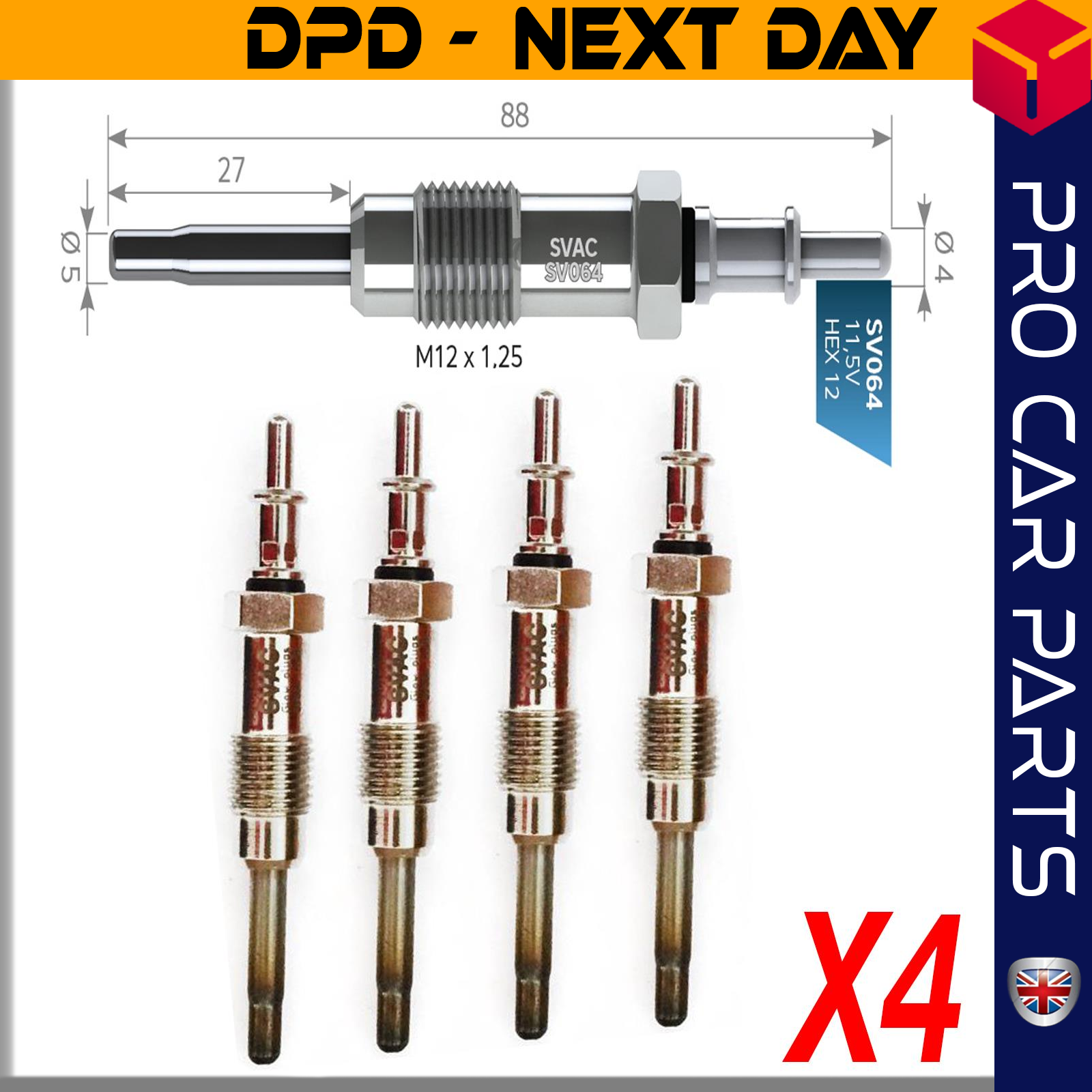 4 X MERCEDES E 290-MB SPRINTER 210D-212D-310D-VARIO Glow Plug