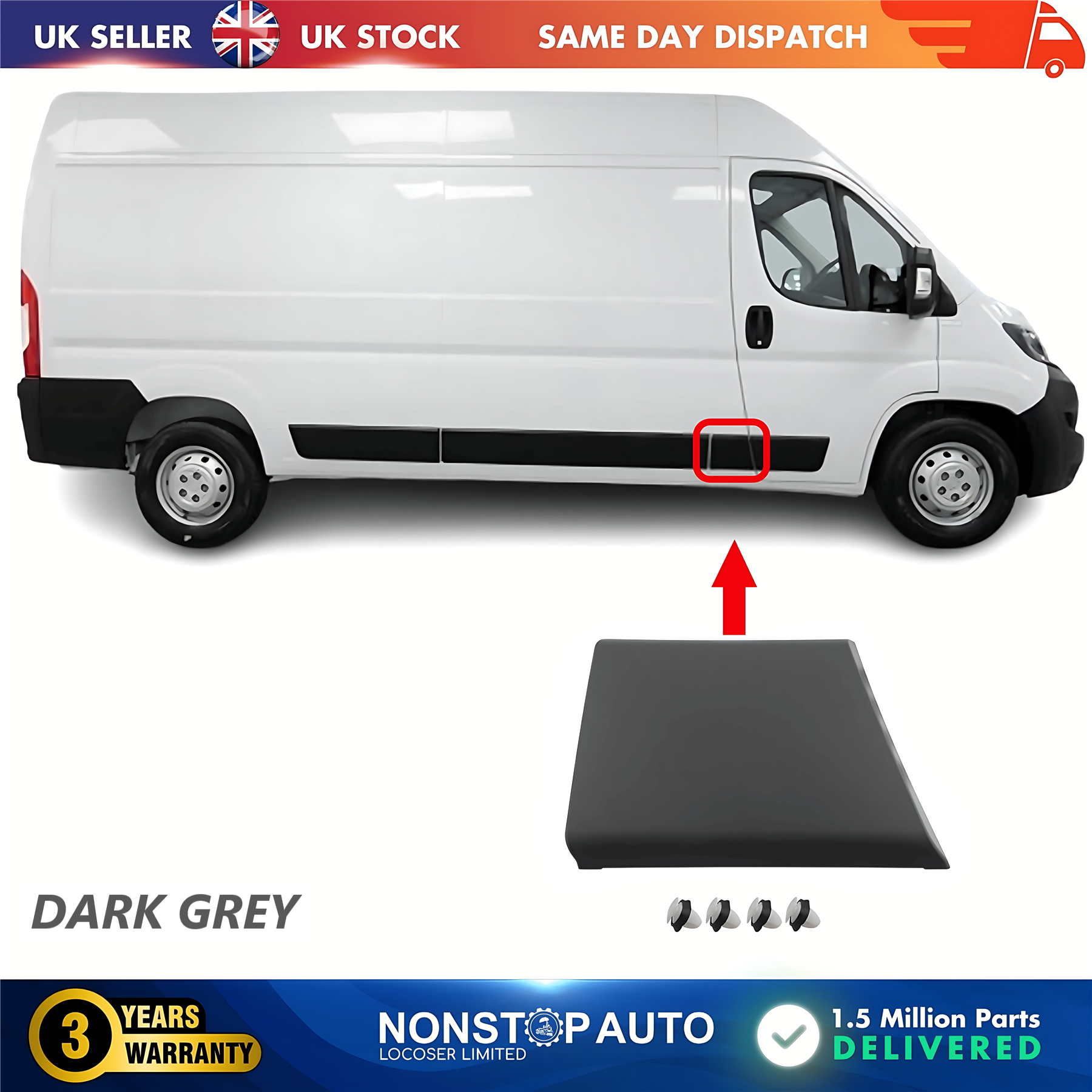 Moulding Trim Panel Right For CITROEN Relay PEUGEOT Boxer FIAT Ducato 2006 on 8547W4