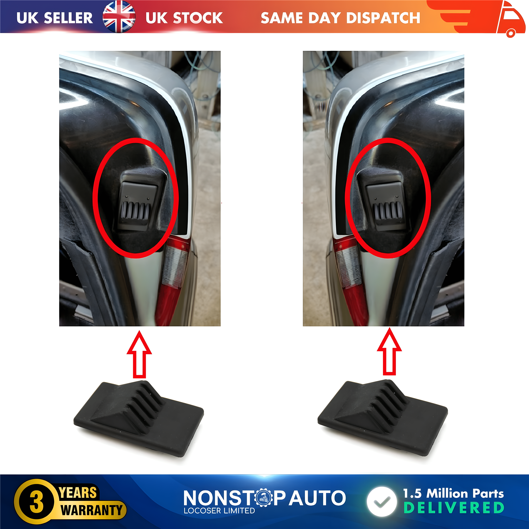 2X Boot Lid Trunk Rubber Bump Stop Buffer For MERCEDES W210 C208 CLK 2107500326