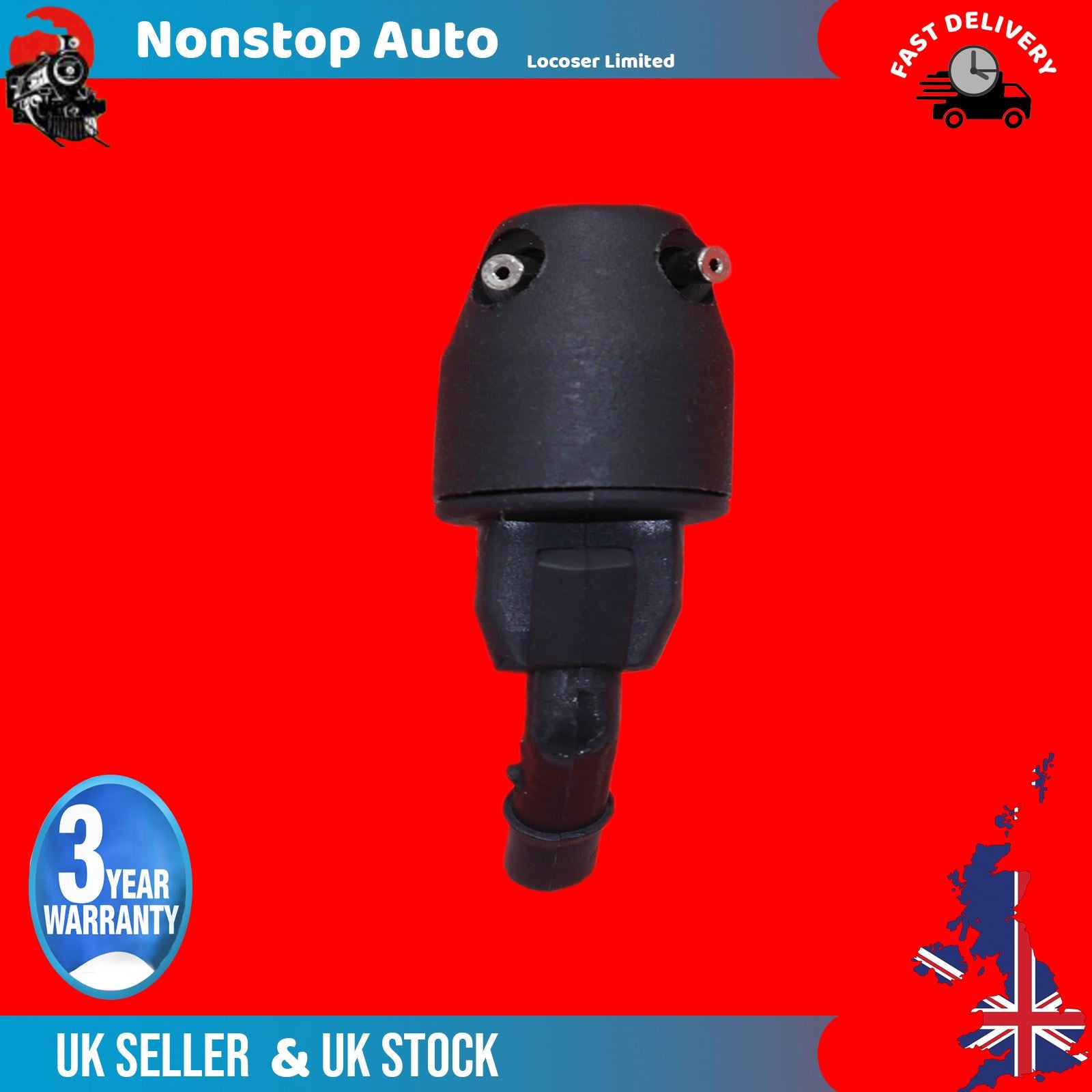 Windscreen Washer Jet Nozzle Fits FIAT Tipo 7679491