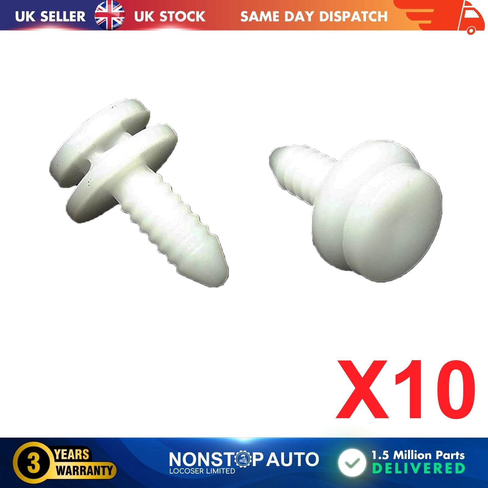 For VOLKSWAGEN Interior Door Card Moulding Trim Panel Carpet Clips X10