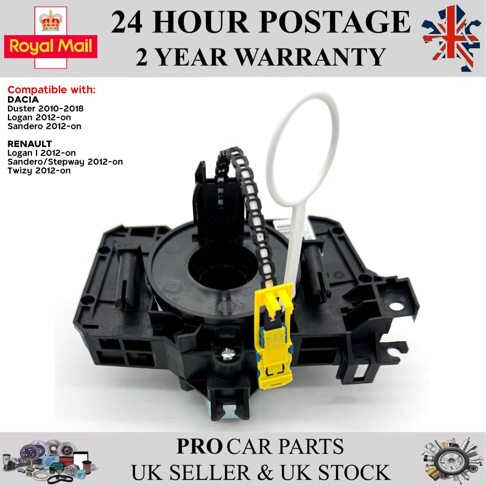 Airbag Clock Spring Squib Fits DACIA Duster Logan Sandero 6001551352