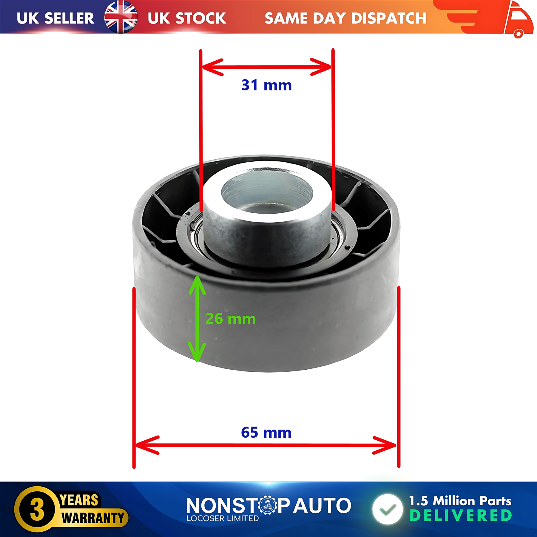 Fan Belt Tensioner Pulley V Ribbed Belt Idler For CITROEN Relay FIAT Ducato FORD Transit Tourneo Custom Mondeo III JAGUAR X-Type I PEUGEOT Boxer 5751F1