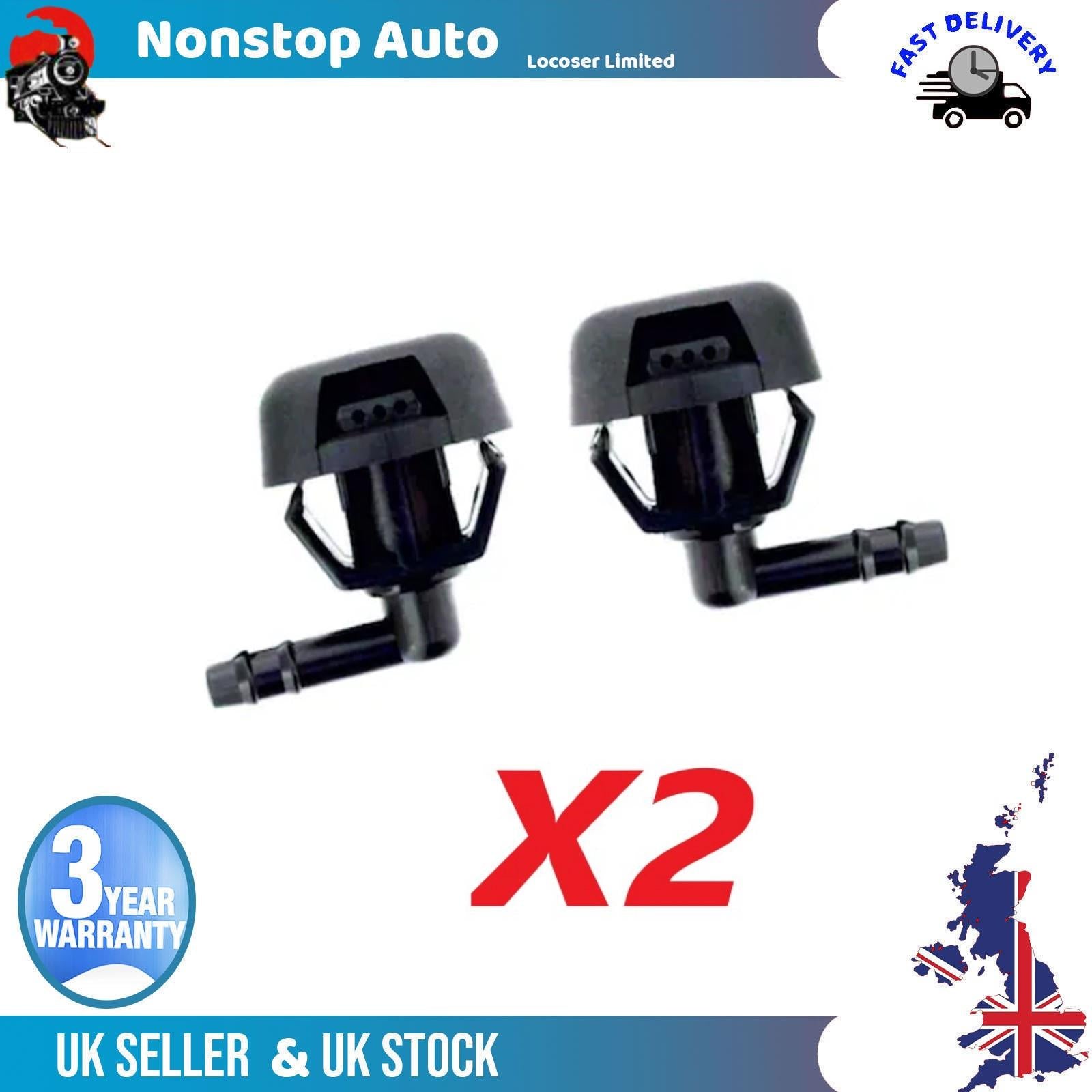 2X Front Washer Jet Wiper Nozzle Pipe Hose For FIAT Doblo Palio PEUGEOT Boxer Â 735277664