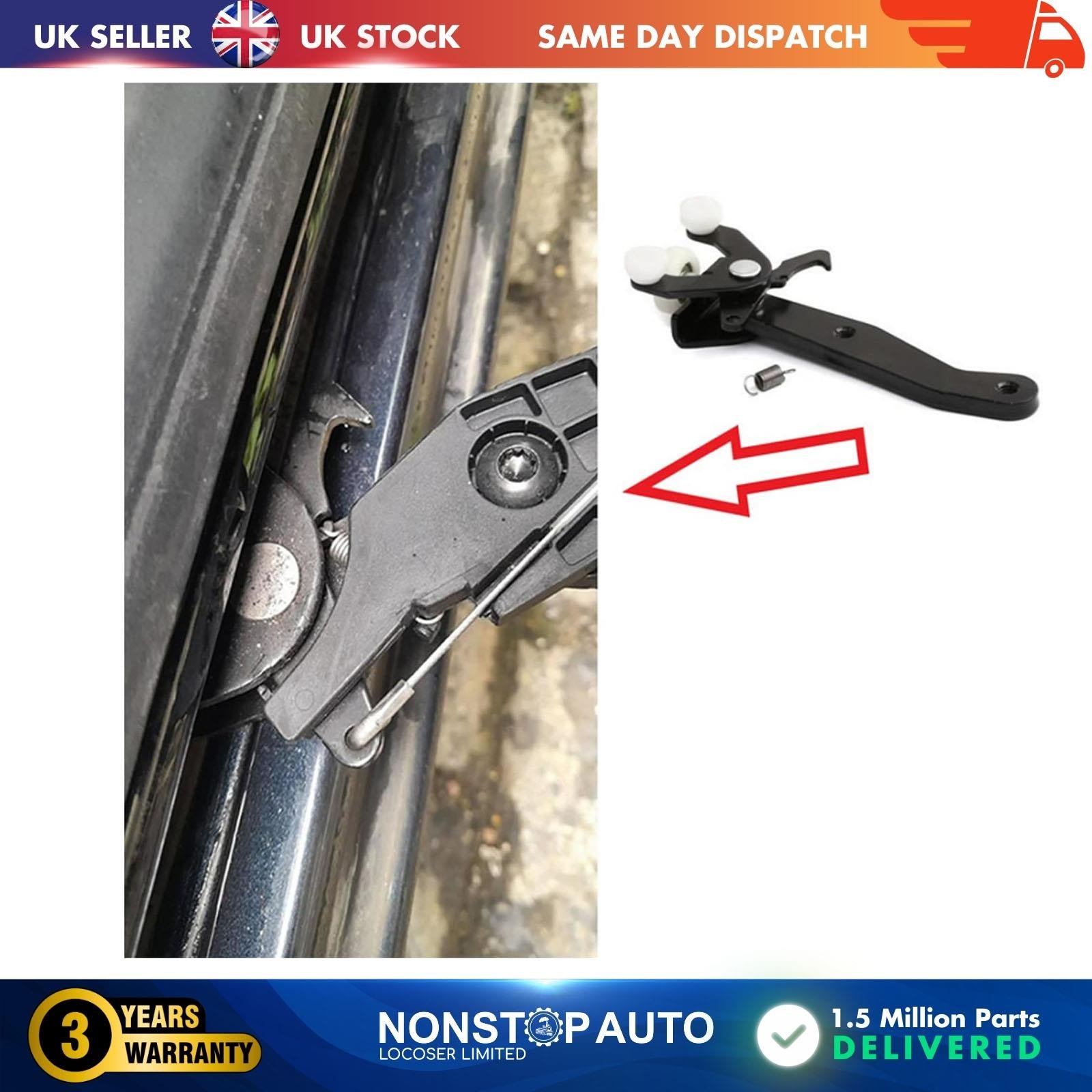Sliding Door Roller Guide Hinge Bottom Top Left Side Fits VW Transporter T5 Multivan V 7H0843397AC