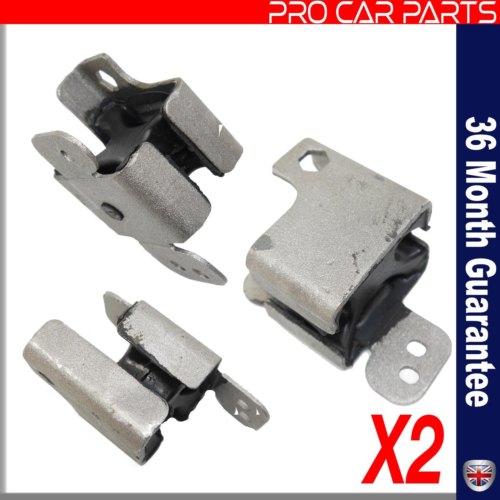 2X Exhaust Mounting For DACIA Dokker Duster Lodgy Logan Sandero RENAULT Clio IV Modus 206510005R