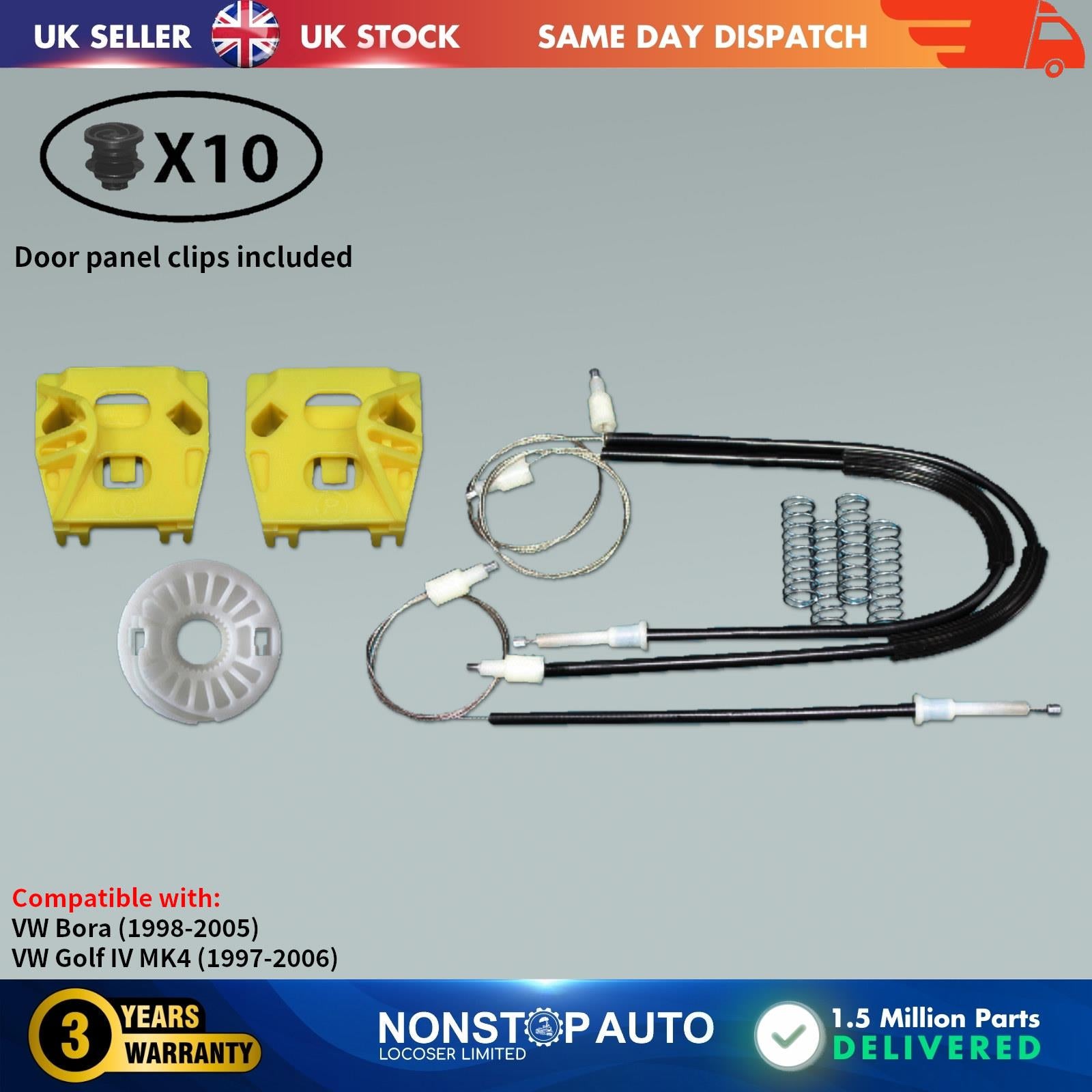 FOR VW GOLF MK6 window regulator REPAIR KIT FRONT LEFT