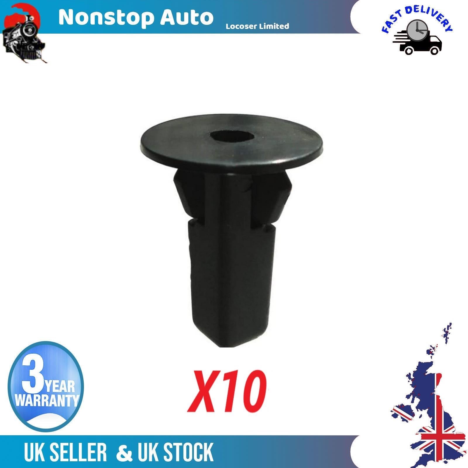 10X Wheel Arch Moulding Clips ,Bodywork Fastener Grommet For LEXUS GS IS LS RC RX TOYOTA Avensis Camry Carina VI Corolla Hiace IV MR2 III Rav4 II 90189-06157