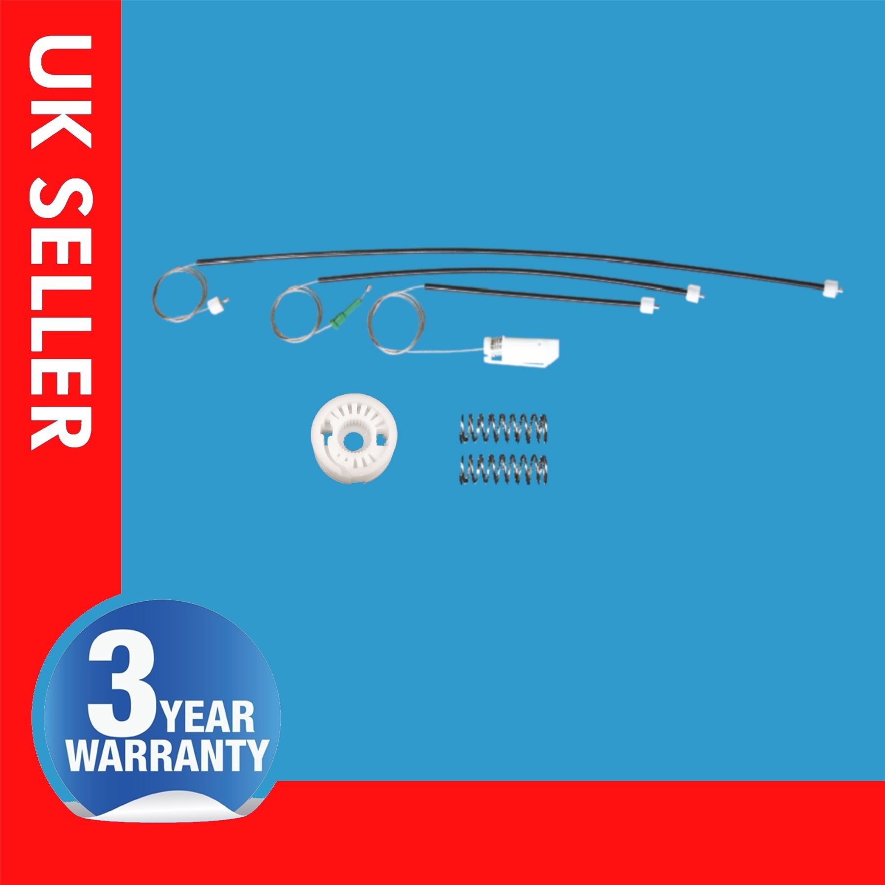 Fits VW New Beetle Cabrio Convertible Window Regulator Repair Kit Front Left or Right Side 1Y0837462B 1Y0837462F 1Y0837461B