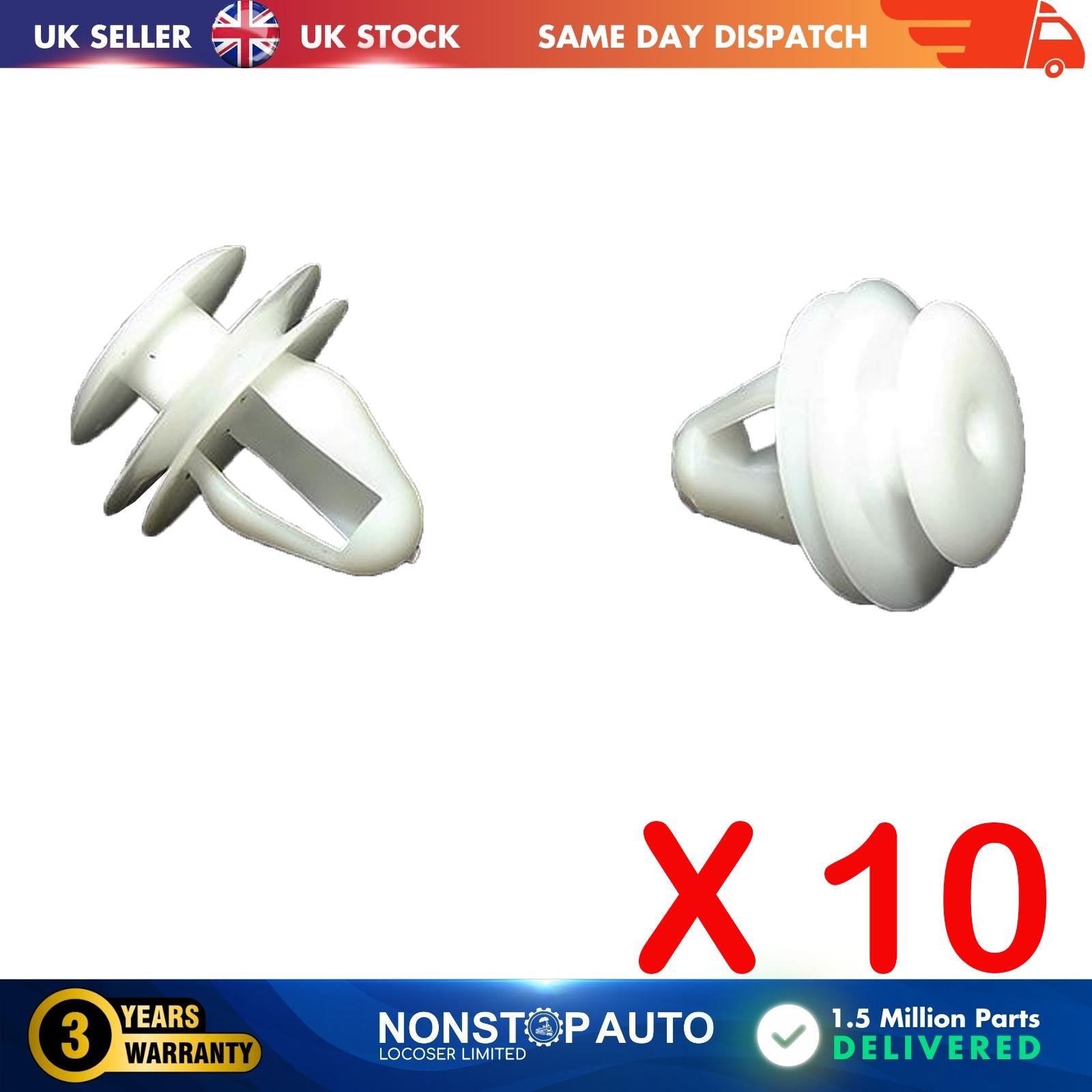 TOYOTA Door Trim Panel Moulding Clips X10